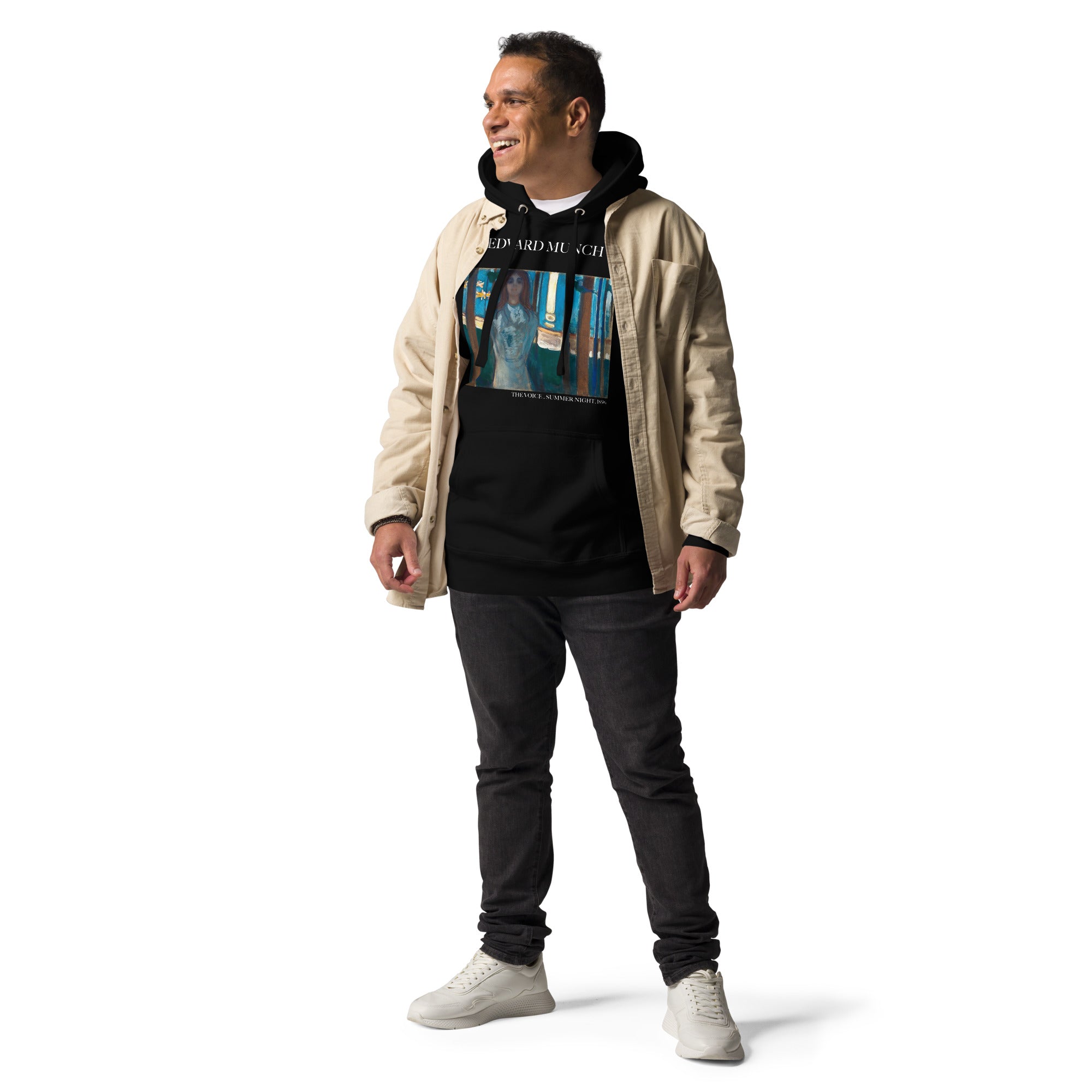 Edvard Munch „Die Stimme, Sommernacht“ Berühmtes Gemälde Hoodie | Unisex Premium Kunst Hoodie