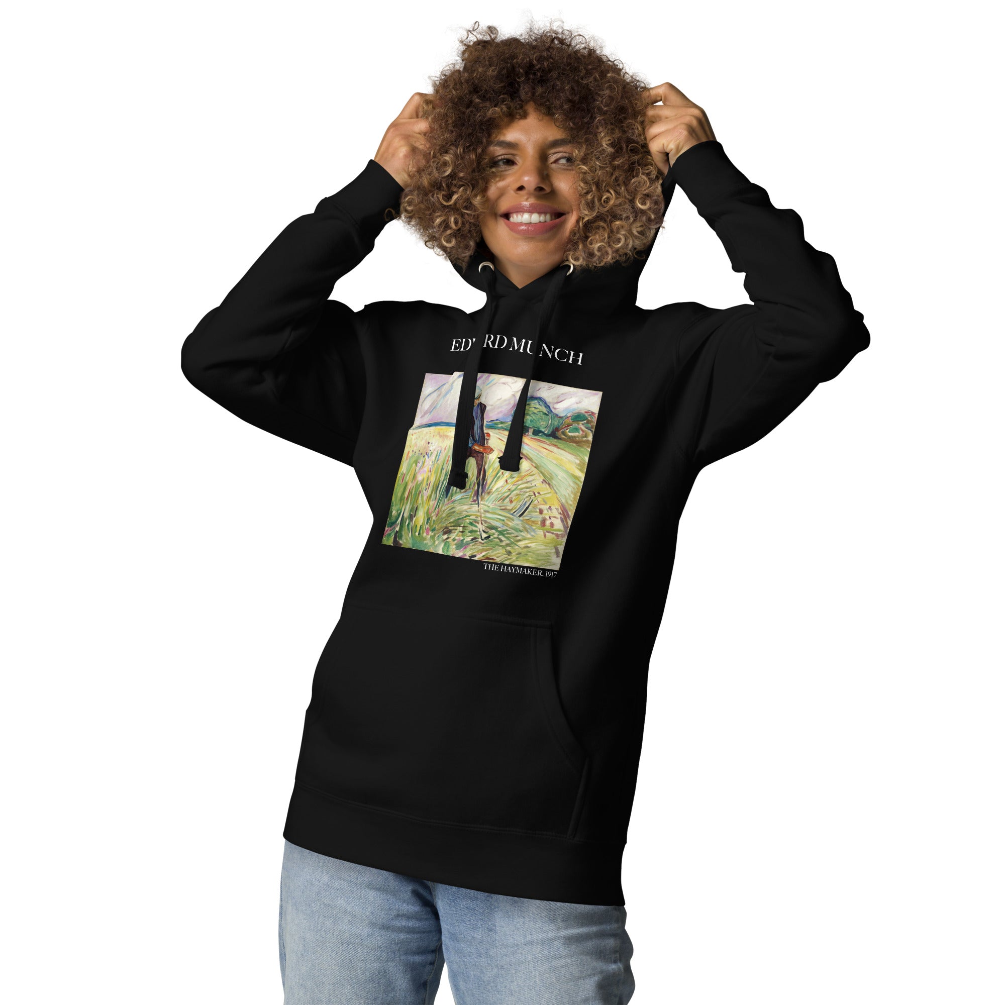 Edvard Munch 'The Haymaker' Famous Painting Hoodie | Unisex Premium Art Hoodie