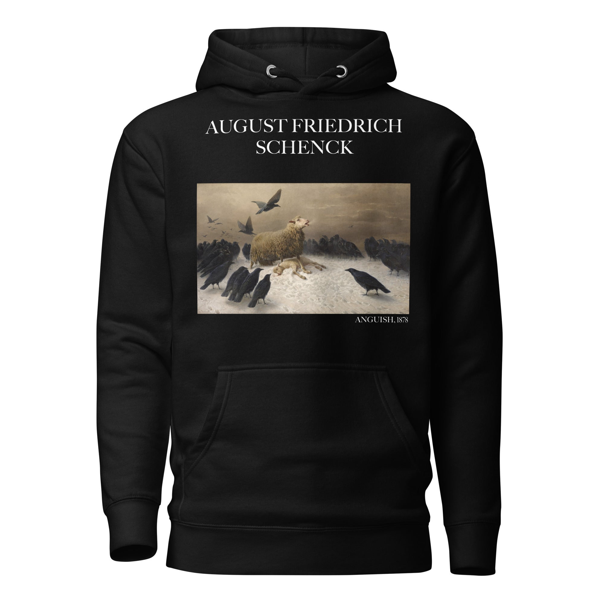 August Friedrich Schenck 'Anguish' Famous Painting Hoodie | Unisex Premium Art Hoodie