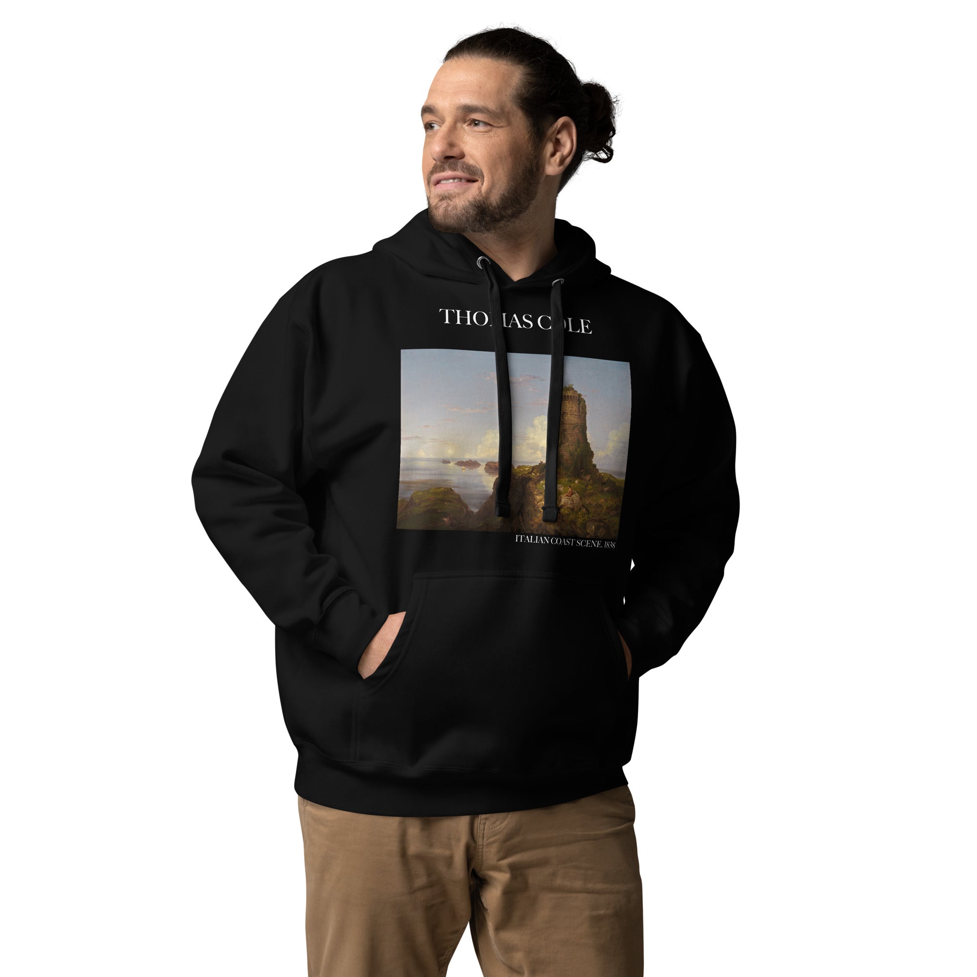 Thomas Cole 'Italian Coast Scene' Famous Painting Hoodie | Unisex Premium Art Hoodie