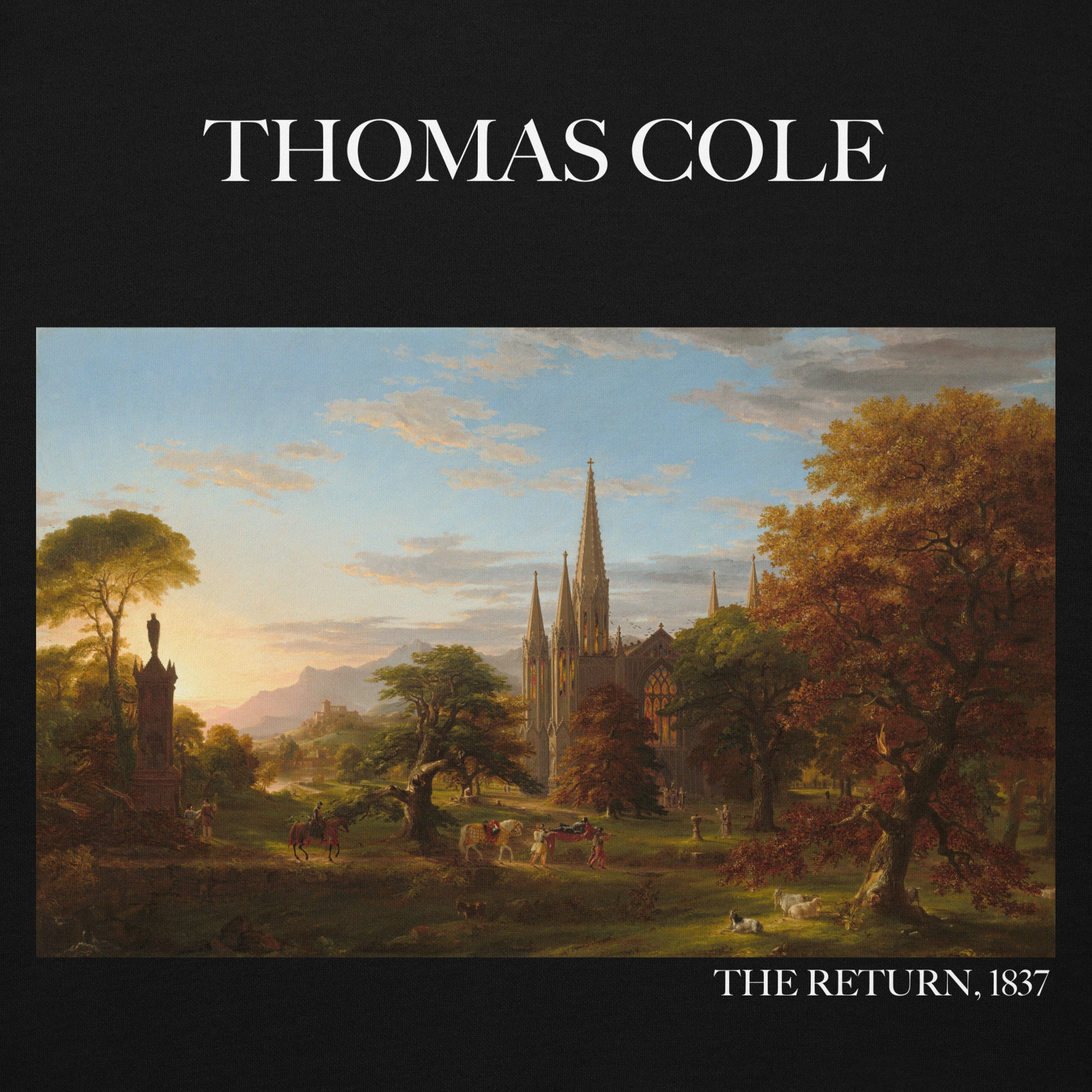 Thomas Cole 'The Return' Famous Painting Hoodie | Unisex Premium Art Hoodie