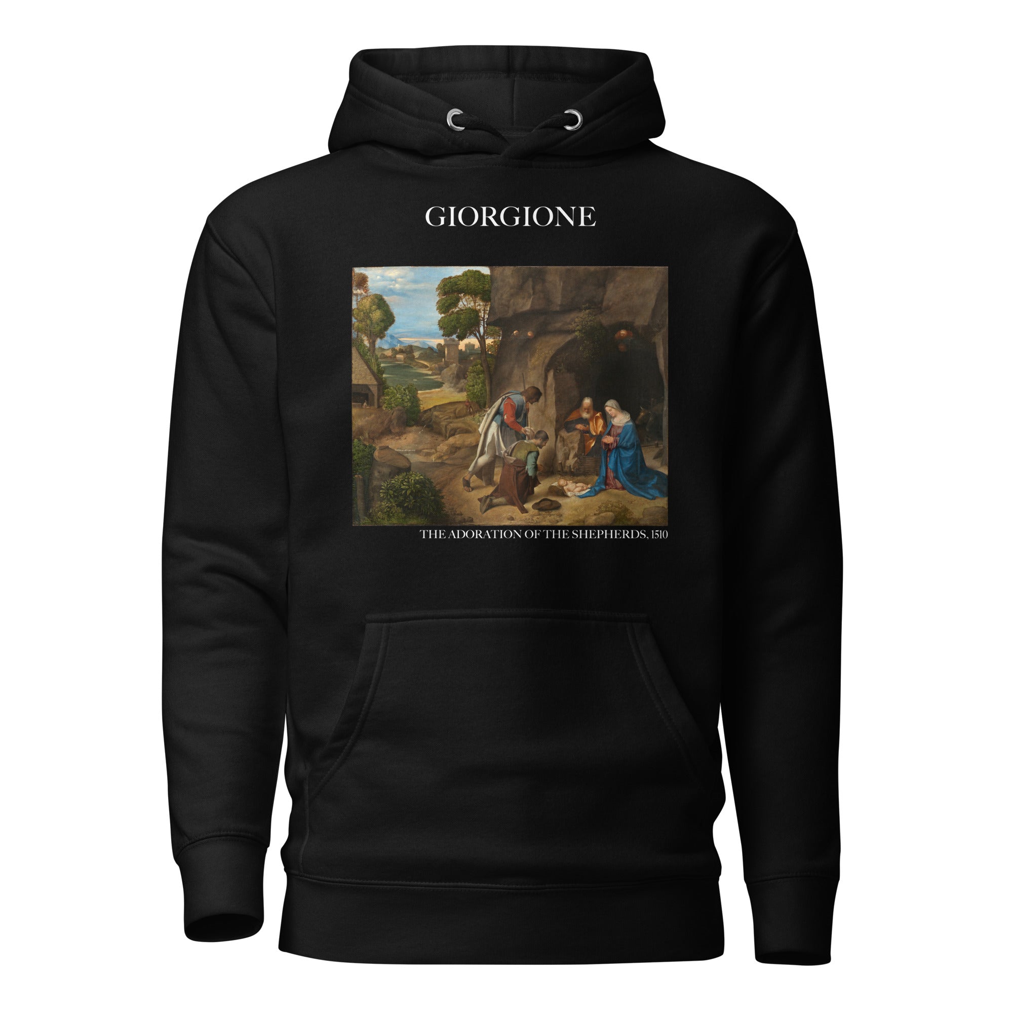 Giorgione 'The Adoration of the Shepherds' Famous Painting Hoodie | Unisex Premium Art Hoodie