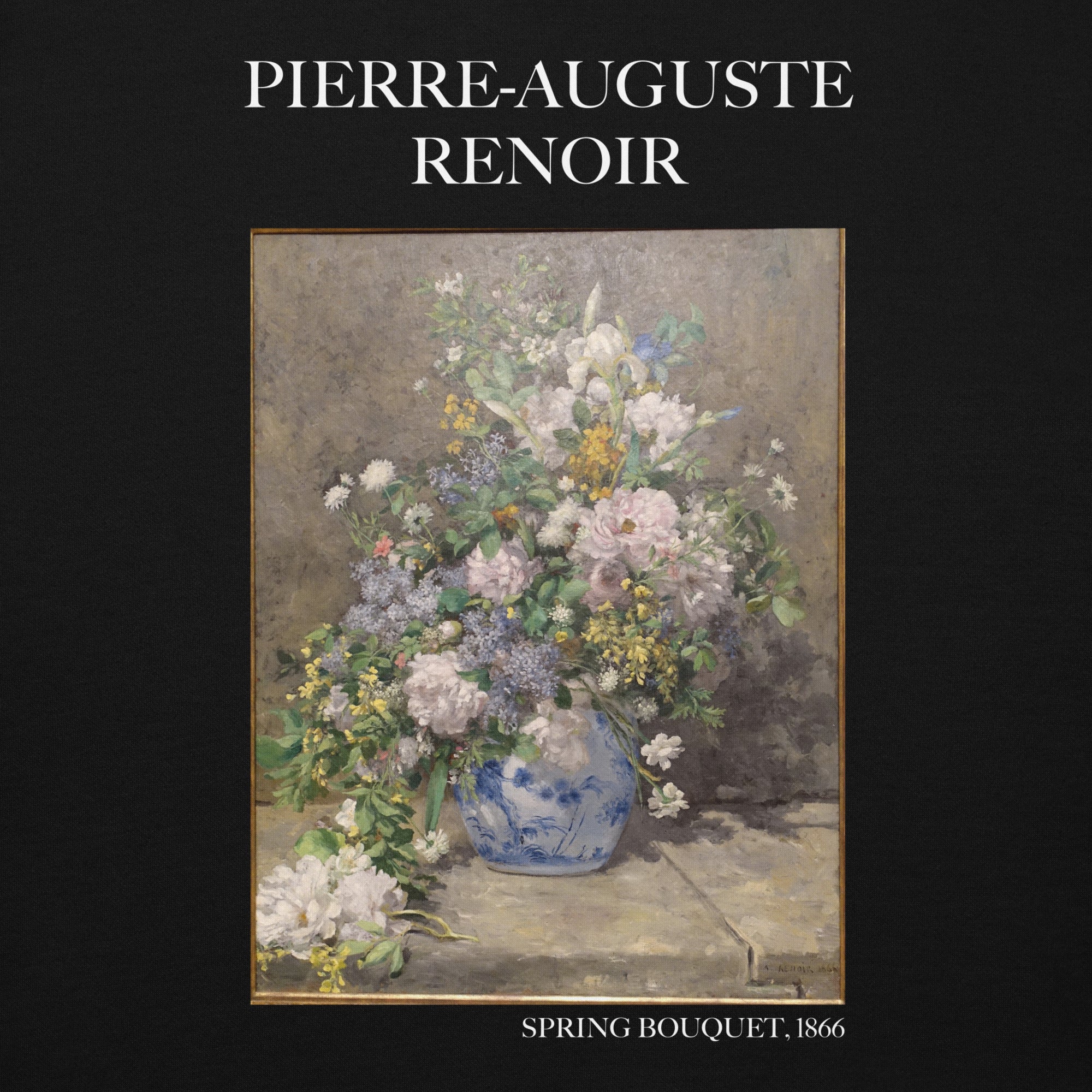 Pierre-Auguste Renoir 'Frühlingsstrauß' Berühmtes Gemälde Hoodie | Unisex Premium Kunst Hoodie