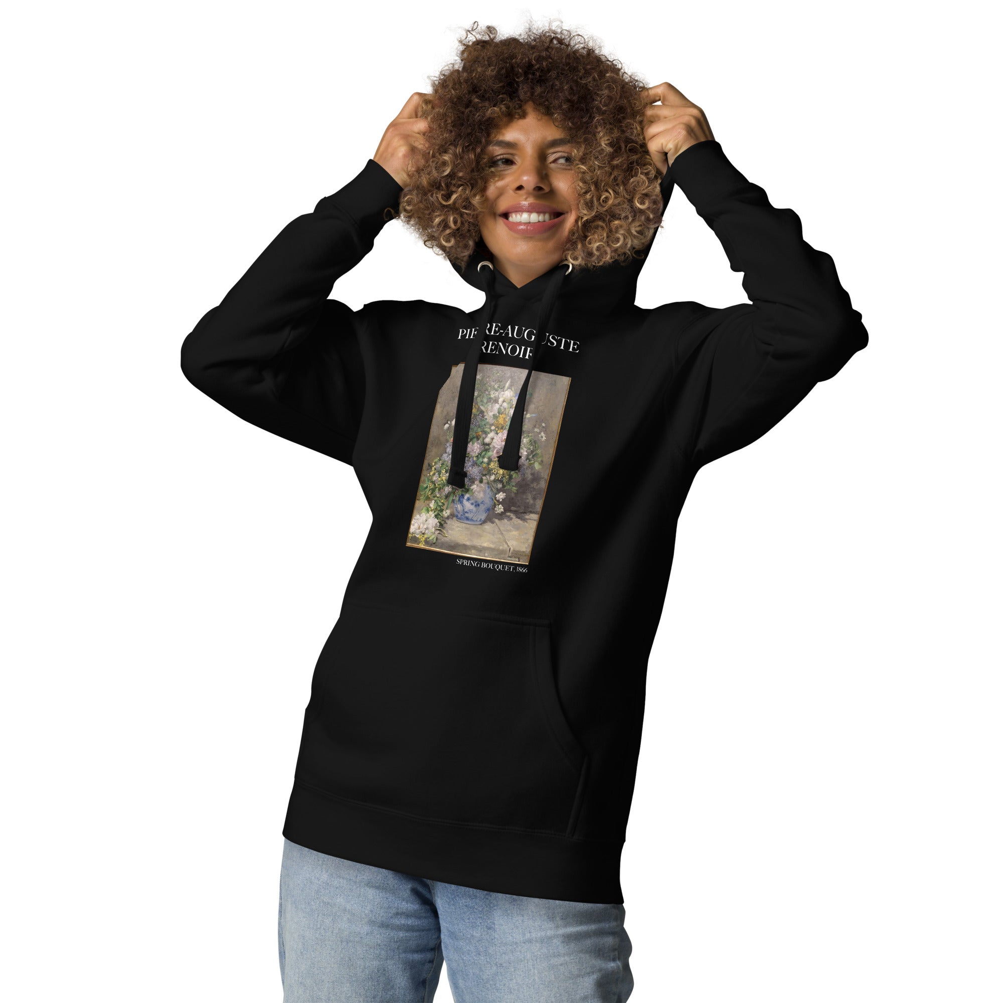 Pierre-Auguste Renoir 'Frühlingsstrauß' Berühmtes Gemälde Hoodie | Unisex Premium Kunst Hoodie