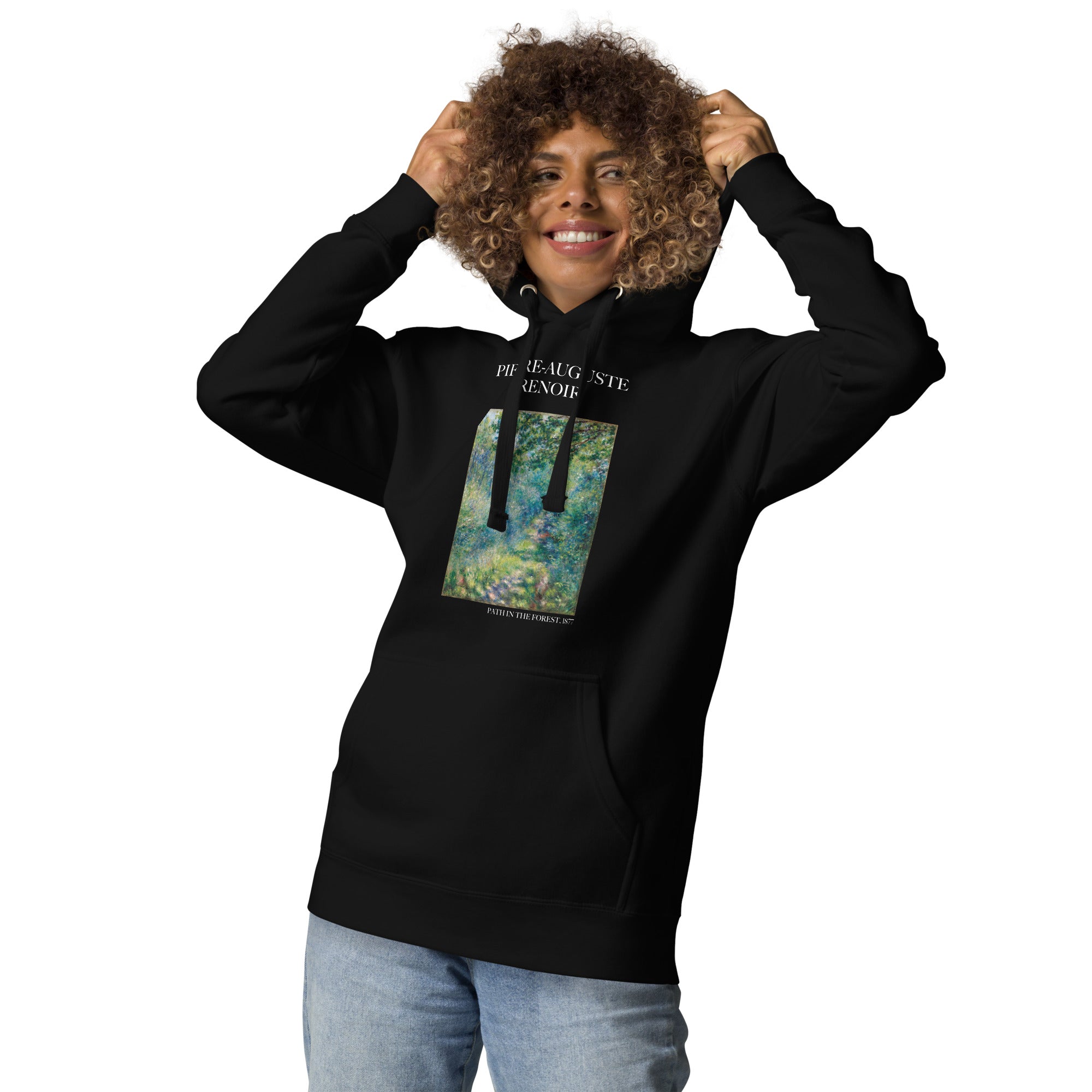 Pierre-Auguste Renoir 'Path in the Forest' Famous Painting Hoodie | Unisex Premium Art Hoodie