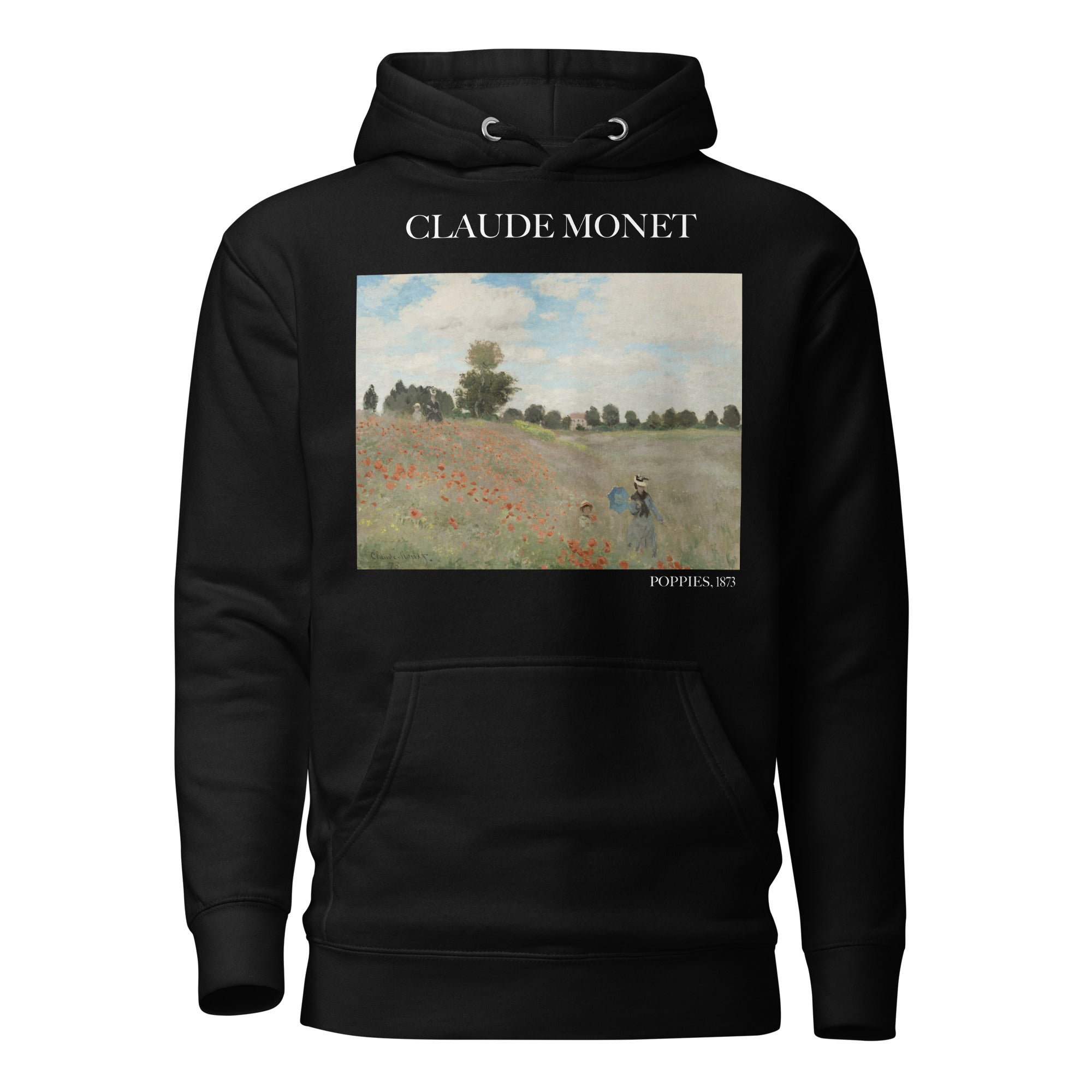 Claude Monet 'Poppies' Famous Painting Hoodie | Unisex Premium Art Hoodie