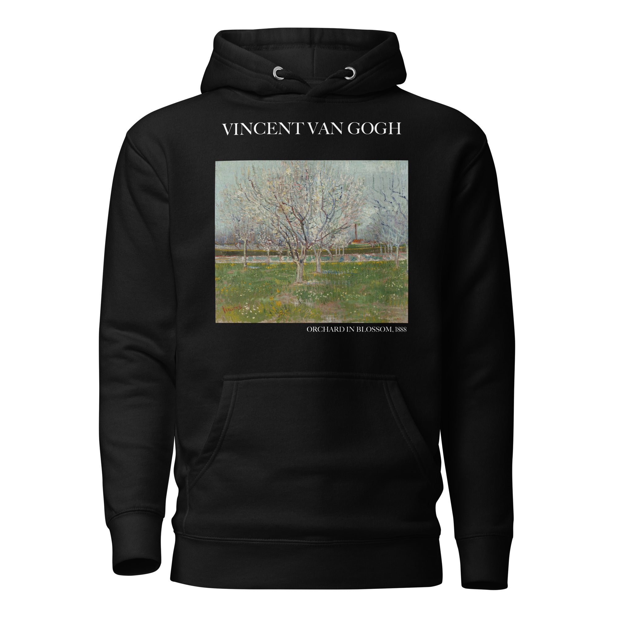 Kapuzenpullover mit berühmtem Gemälde „Obstgarten in Blüte“ von Vincent van Gogh | Unisex-Kapuzenpullover mit Premium-Kunstmotiv