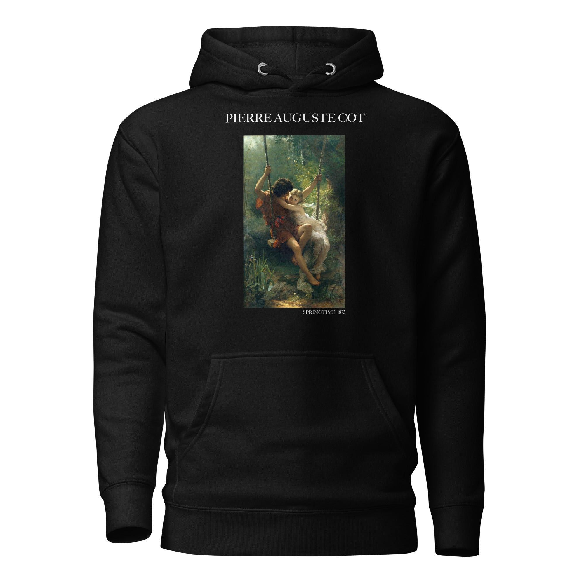 Pierre Auguste Cot 'Springtime' Famous Painting Hoodie | Unisex Premium Art Hoodie