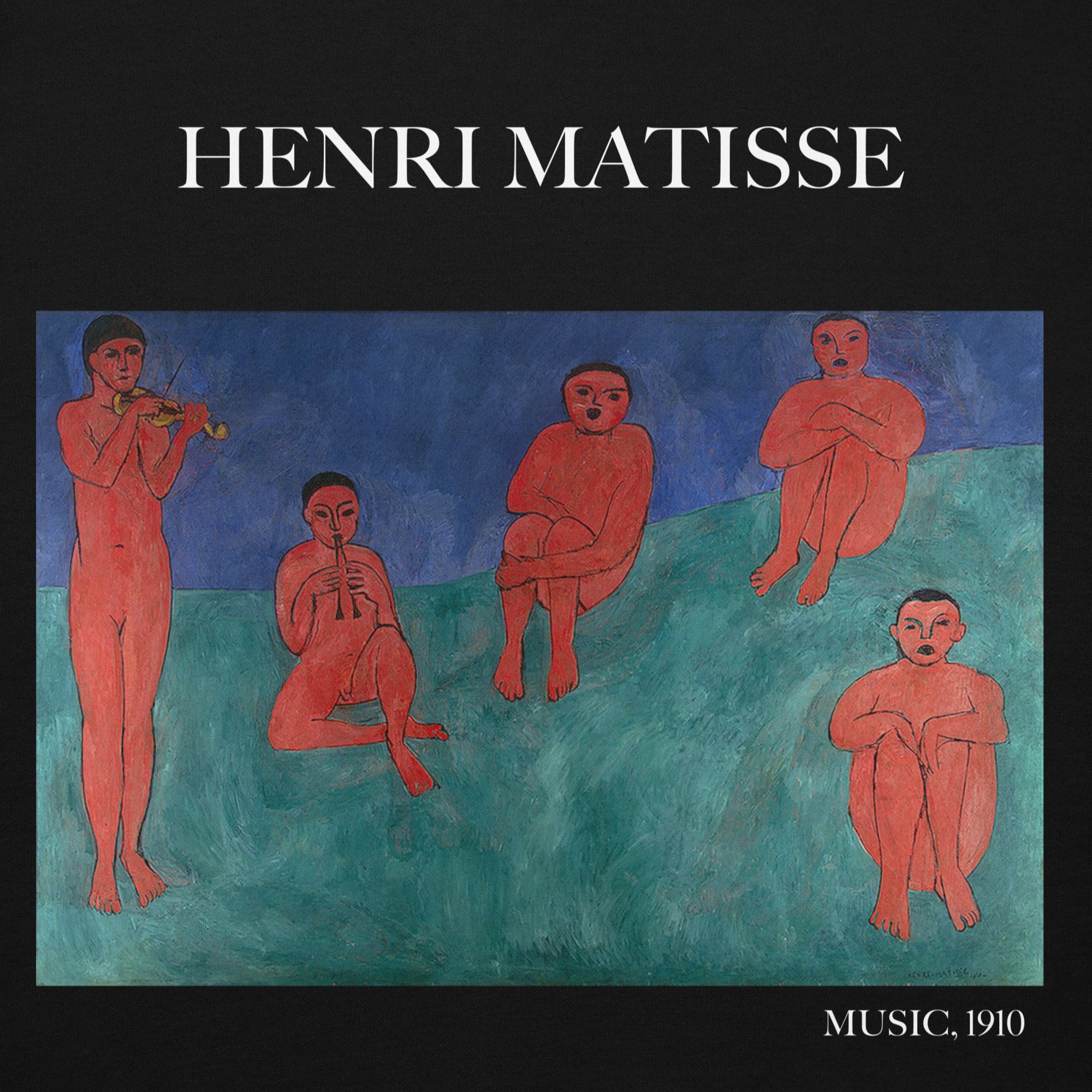 Henri Matisse „Musik“ Berühmtes Gemälde Hoodie | Unisex Premium Kunst Hoodie