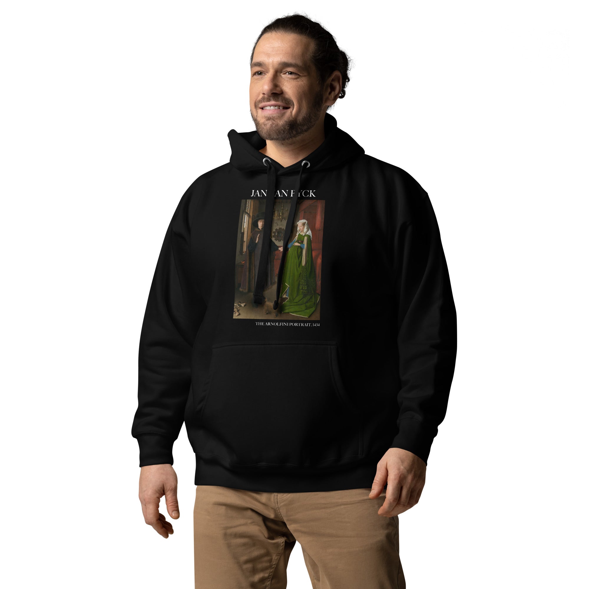 Jan van Eyck 'The Arnolfini Portrait' Famous Painting Hoodie | Unisex Premium Art Hoodie