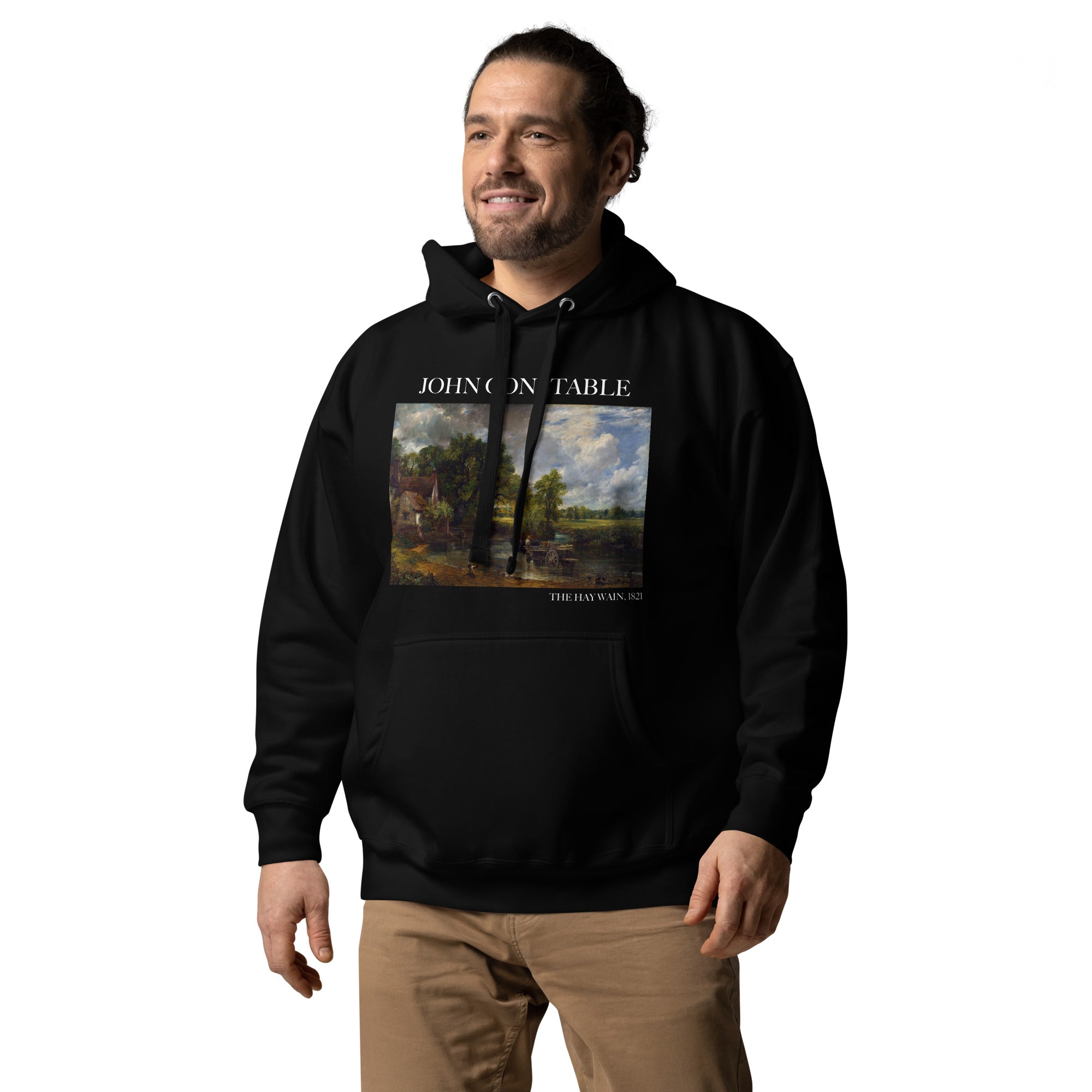 John Constable 'The Hay Wain' Famous Painting Hoodie | Unisex Premium Art Hoodie