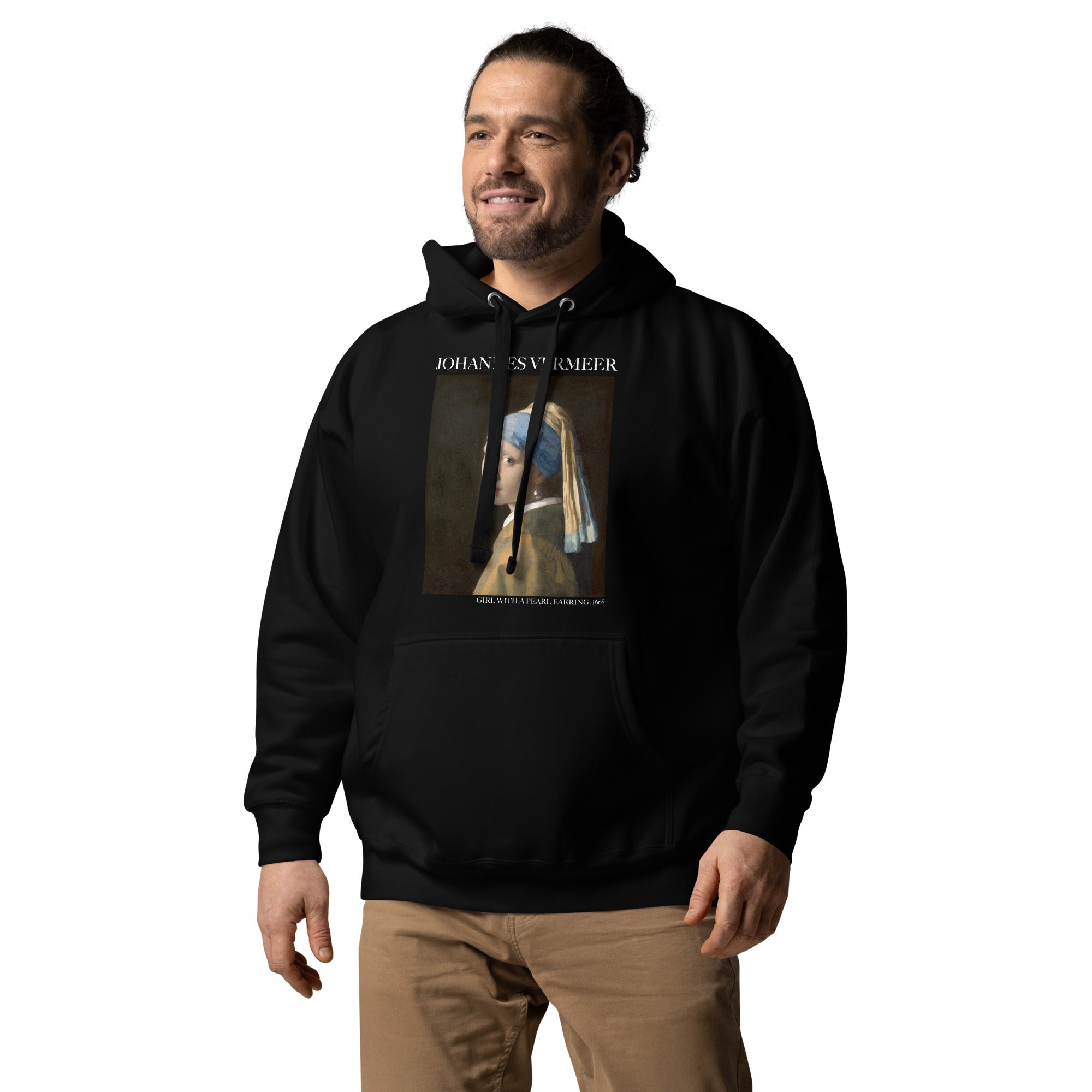 Johannes Vermeer 'Girl with a Pearl Earring' Famous Painting Hoodie | Unisex Premium Art Hoodie