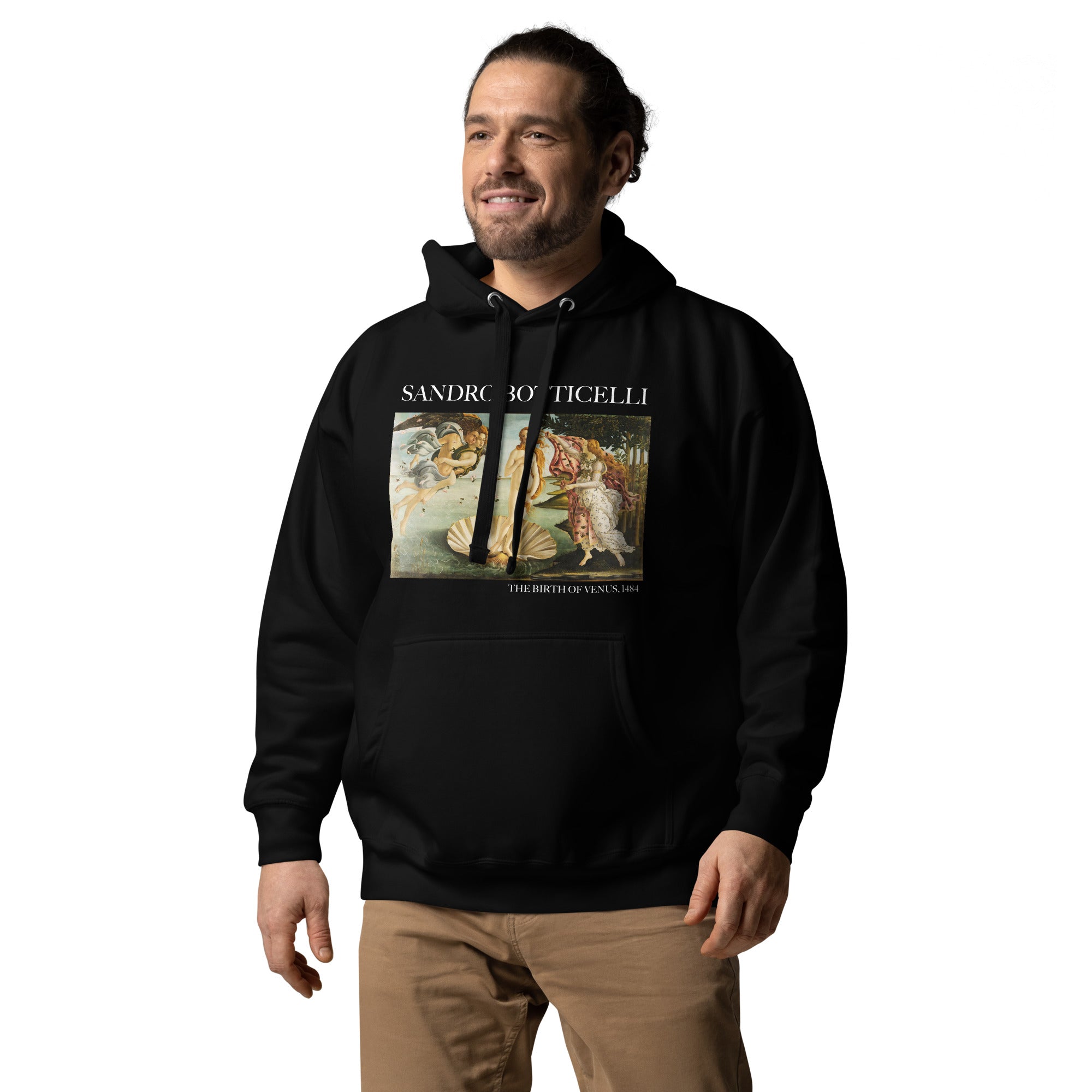 Kapuzenpullover mit berühmtem Gemälde „Die Geburt der Venus“ von Sandro Botticelli | Unisex-Kapuzenpullover mit Premium-Kunstmotiv