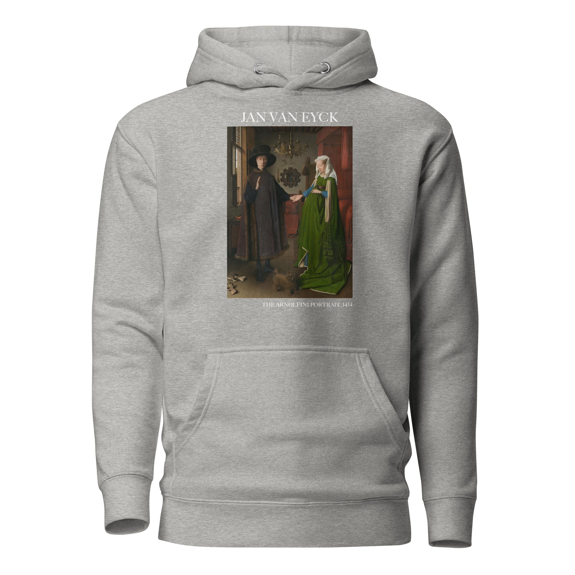 Jan van Eyck 'The Arnolfini Portrait' Famous Painting Hoodie | Unisex Premium Art Hoodie