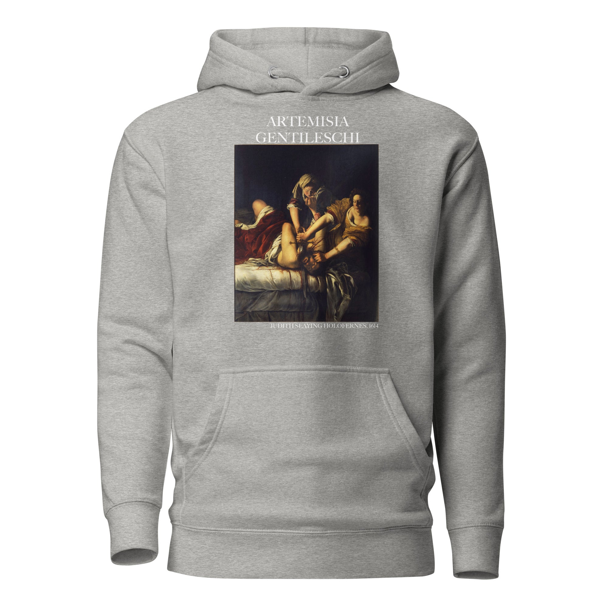 Kapuzenpullover mit berühmtem Gemälde „Judith erschlägt Holofernes“ von Artemisia Gentileschi | Unisex-Kapuzenpullover mit Premium-Kunstmotiv