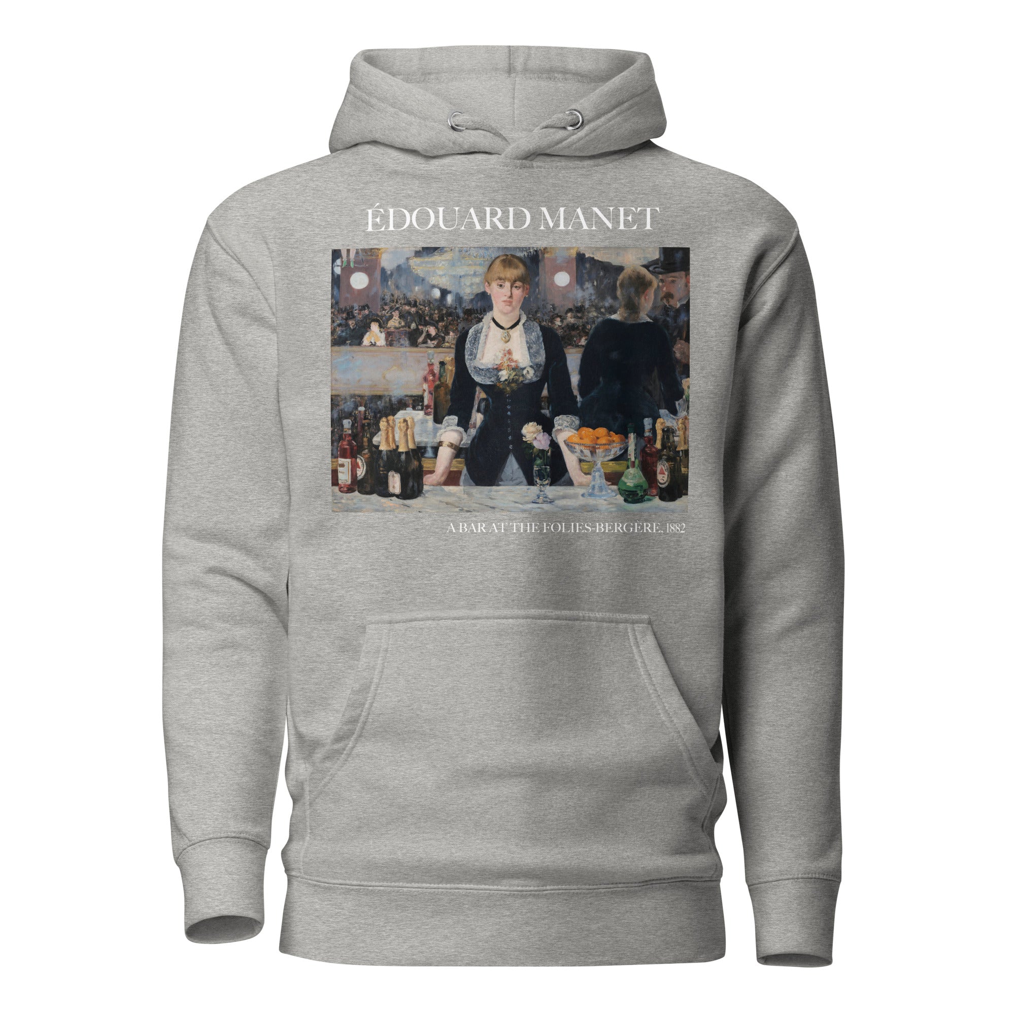 Édouard Manet 'A Bar at the Folies-Bergère' Famous Painting Hoodie | Unisex Premium Art Hoodie