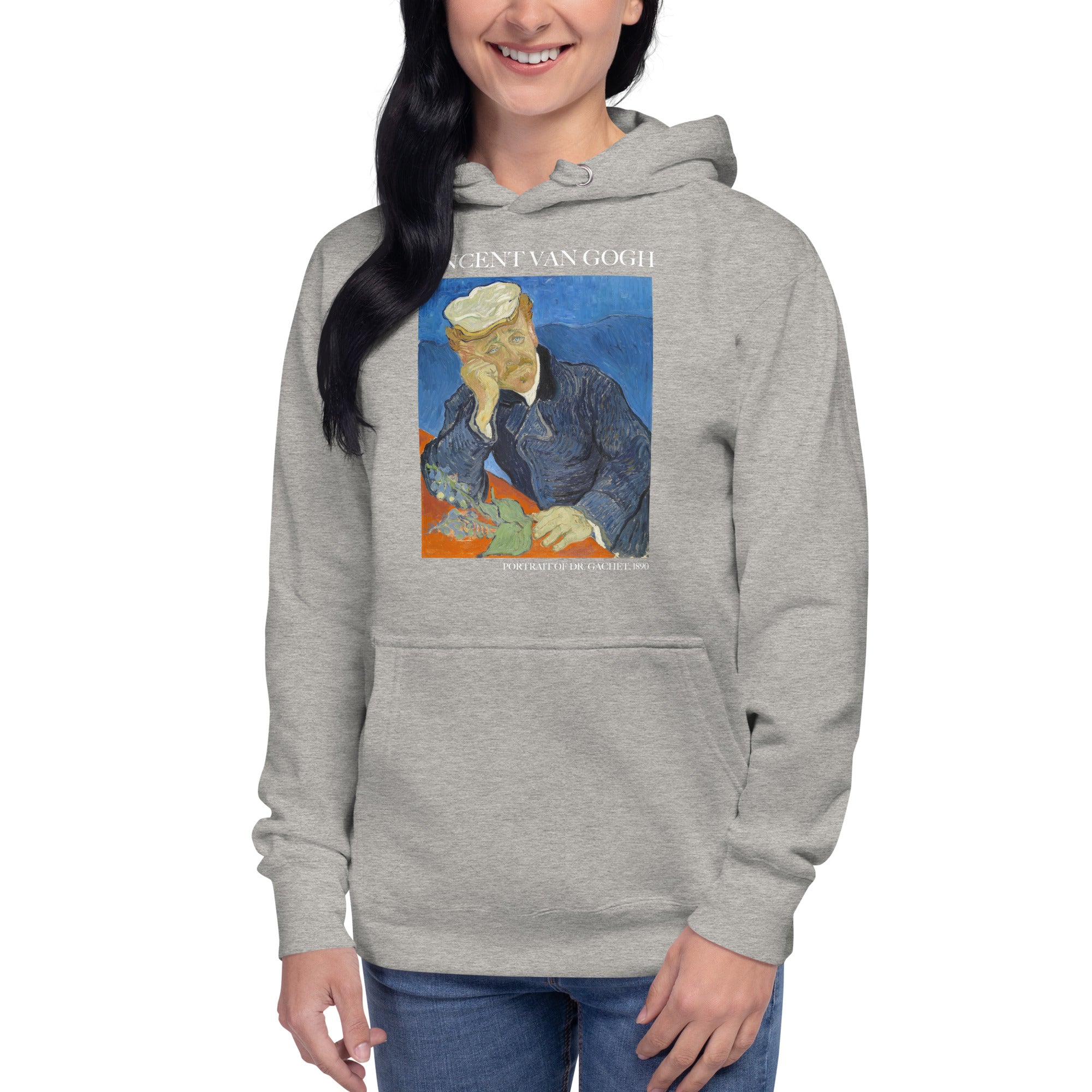 Vincent van Gogh „Porträt von Dr. Gachet“, berühmtes Gemälde, Kapuzenpullover | Unisex Premium Art Hoodie