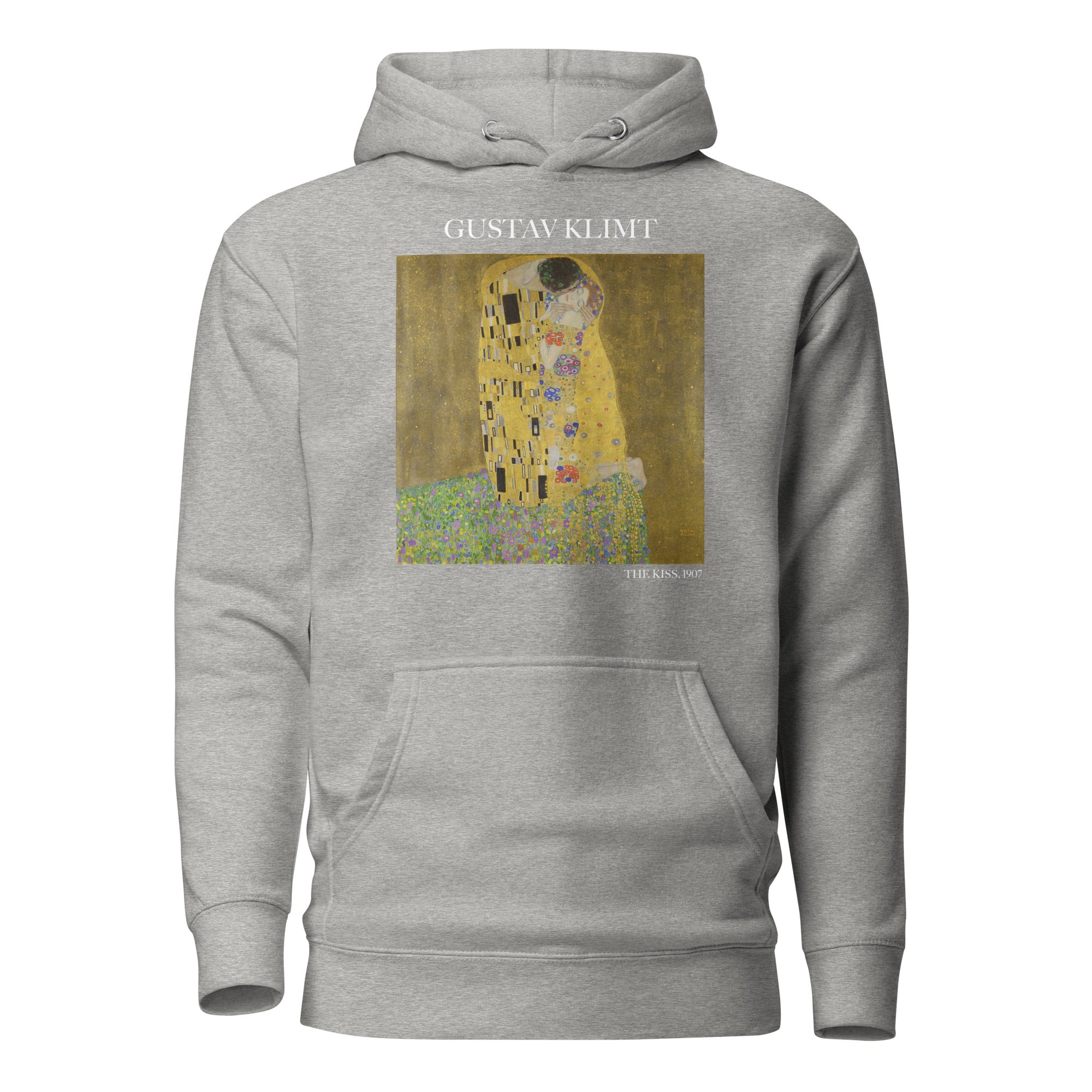 Gustav Klimt „Der Kuss“ Berühmtes Gemälde Hoodie | Unisex Premium Kunst Hoodie