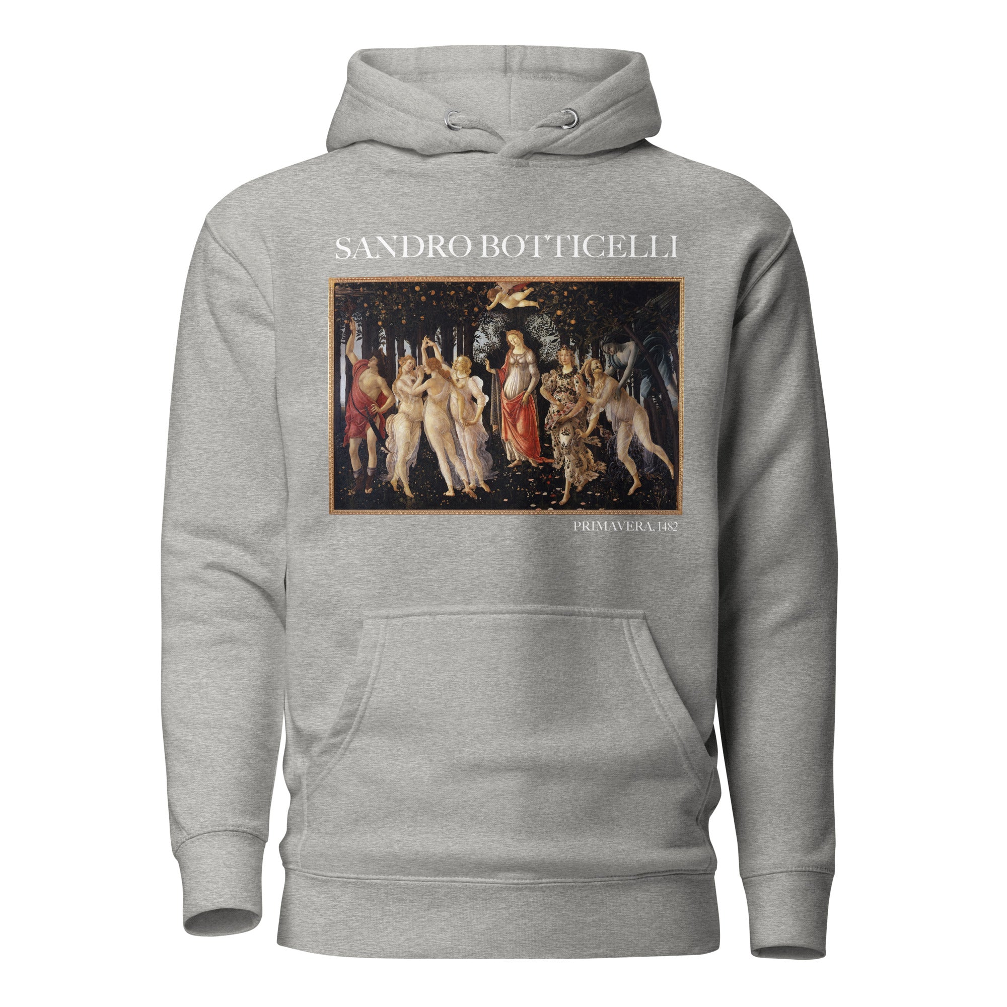 Kapuzenpullover mit berühmtem Gemälde „Primavera“ von Sandro Botticelli | Unisex-Kapuzenpullover mit Premium-Kunstmotiv