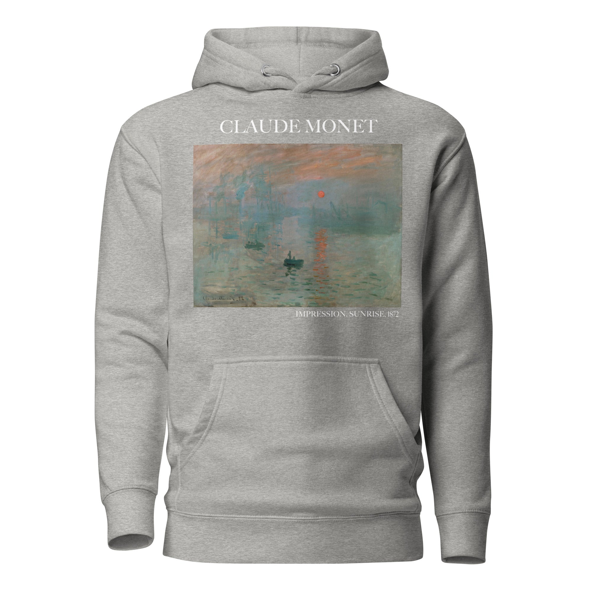 Claude Monet 'Impression, Sunrise' Famous Painting Hoodie | Unisex Premium Art Hoodie