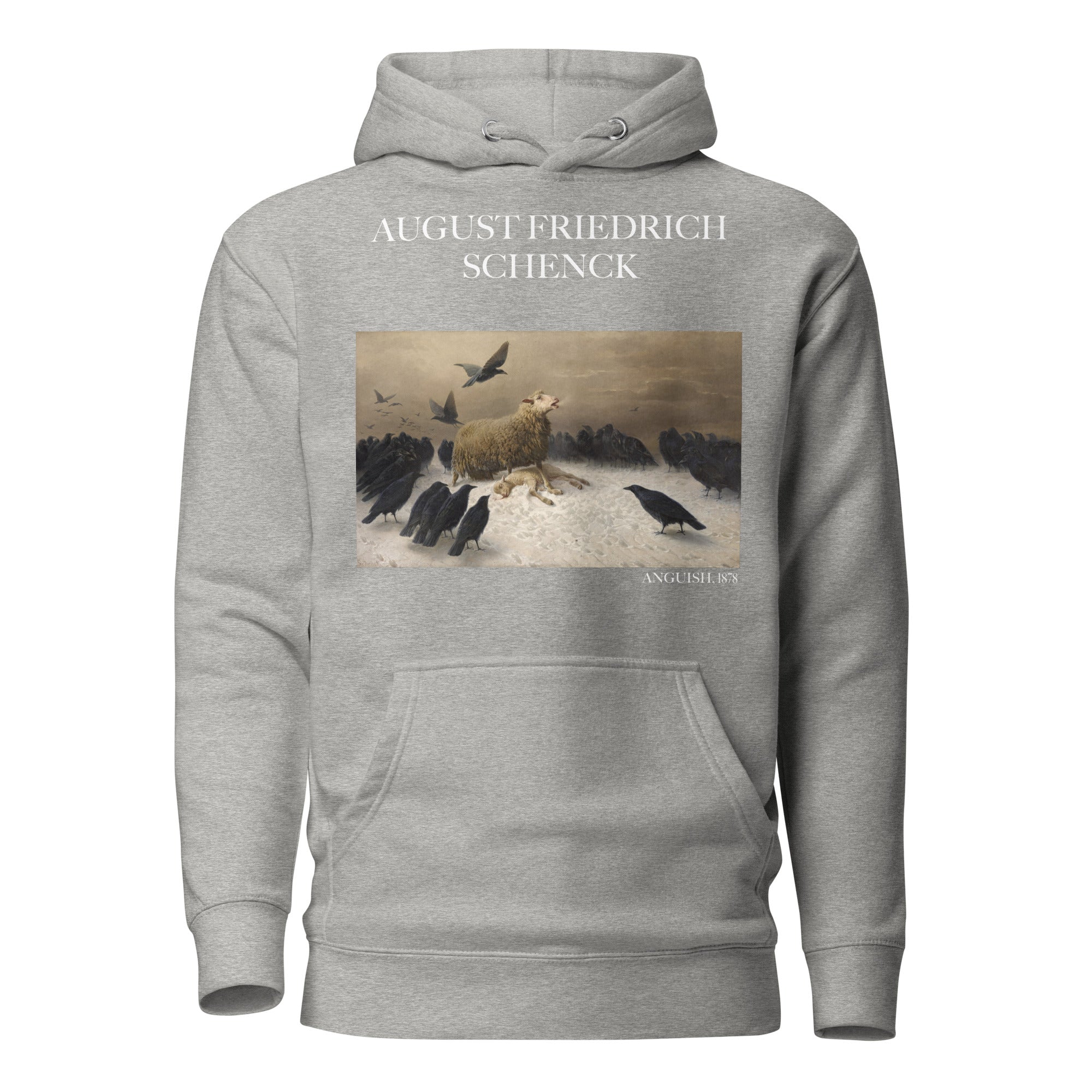 August Friedrich Schenck 'Anguish' Famous Painting Hoodie | Unisex Premium Art Hoodie