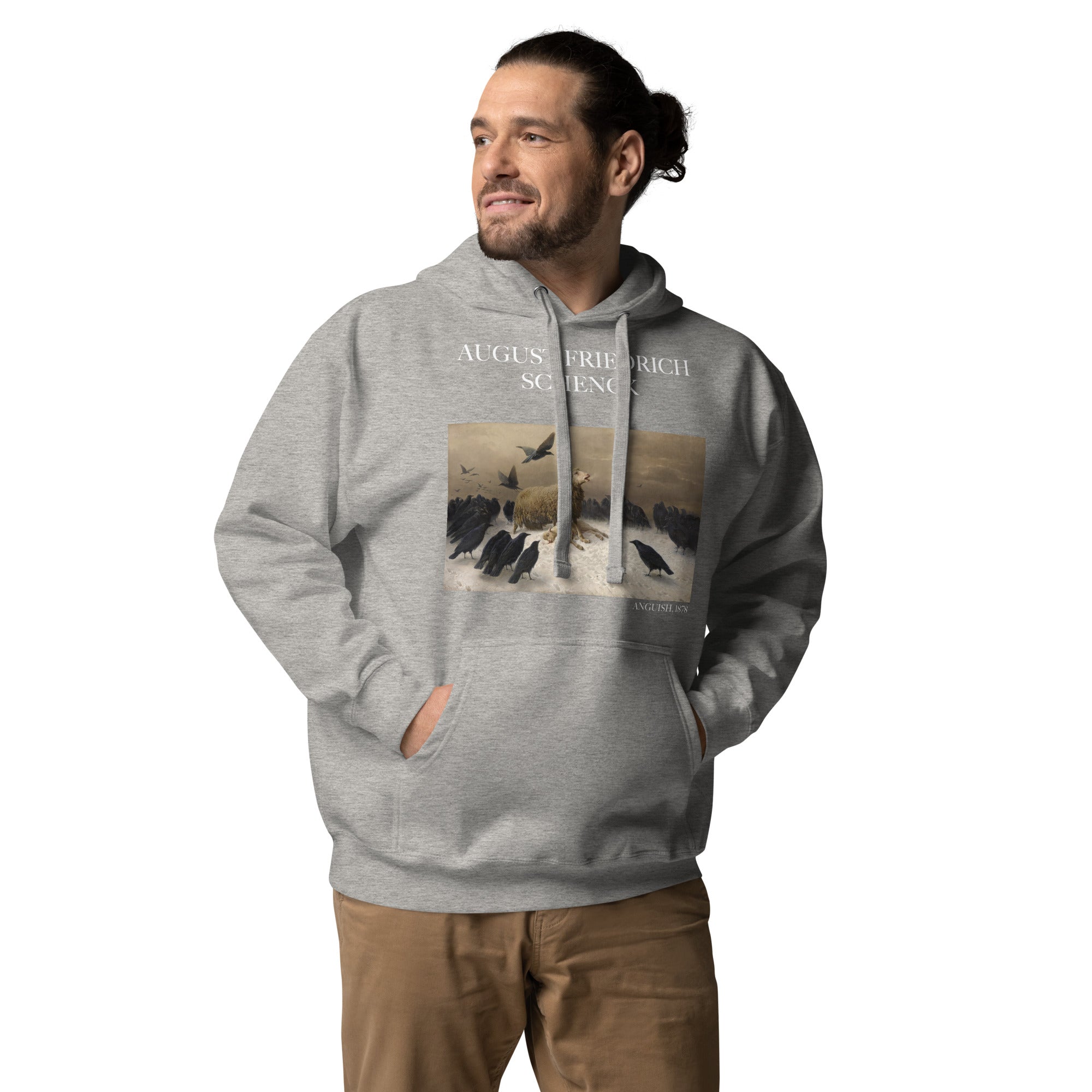 August Friedrich Schenck 'Angst' Berühmtes Gemälde Hoodie | Unisex Premium Kunst Hoodie