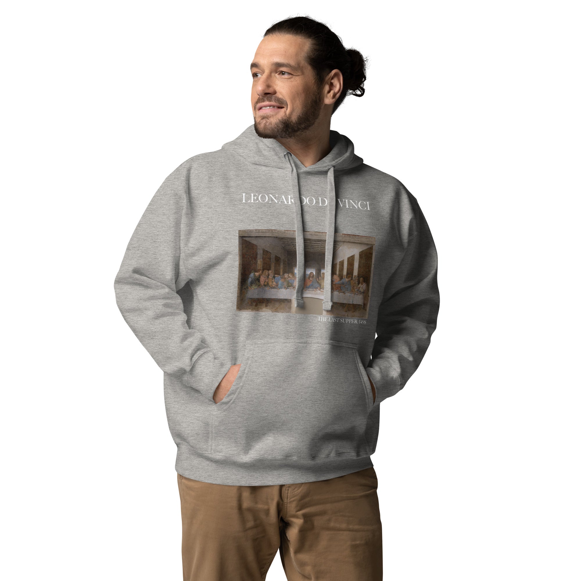 Kapuzenpullover mit berühmtem Gemälde „Das letzte Abendmahl“ von Leonardo da Vinci | Unisex-Kapuzenpullover mit Premium-Kunstmotiv