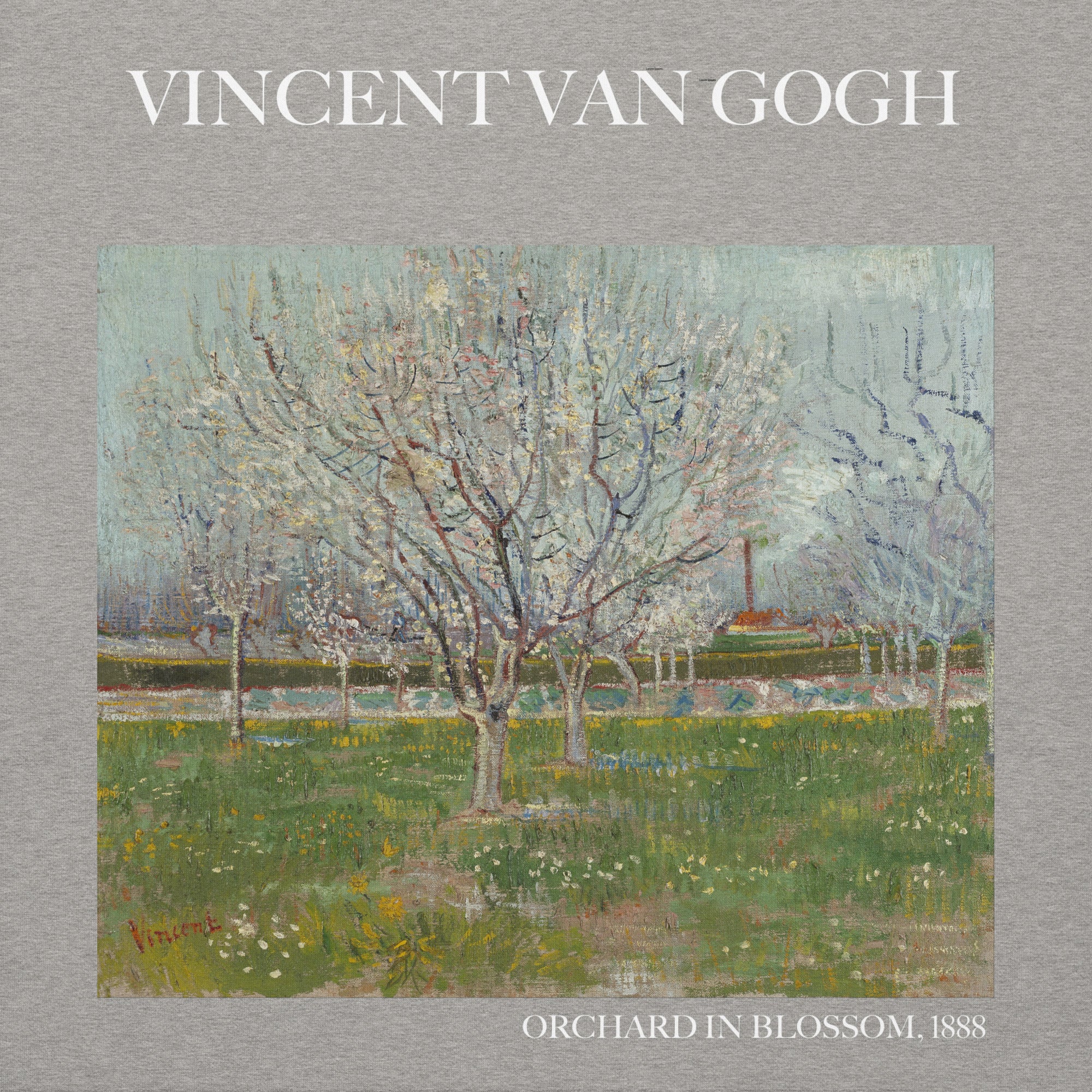 Vincent van Gogh 'Orchard in Blossom' Famous Painting Hoodie | Unisex Premium Art Hoodie