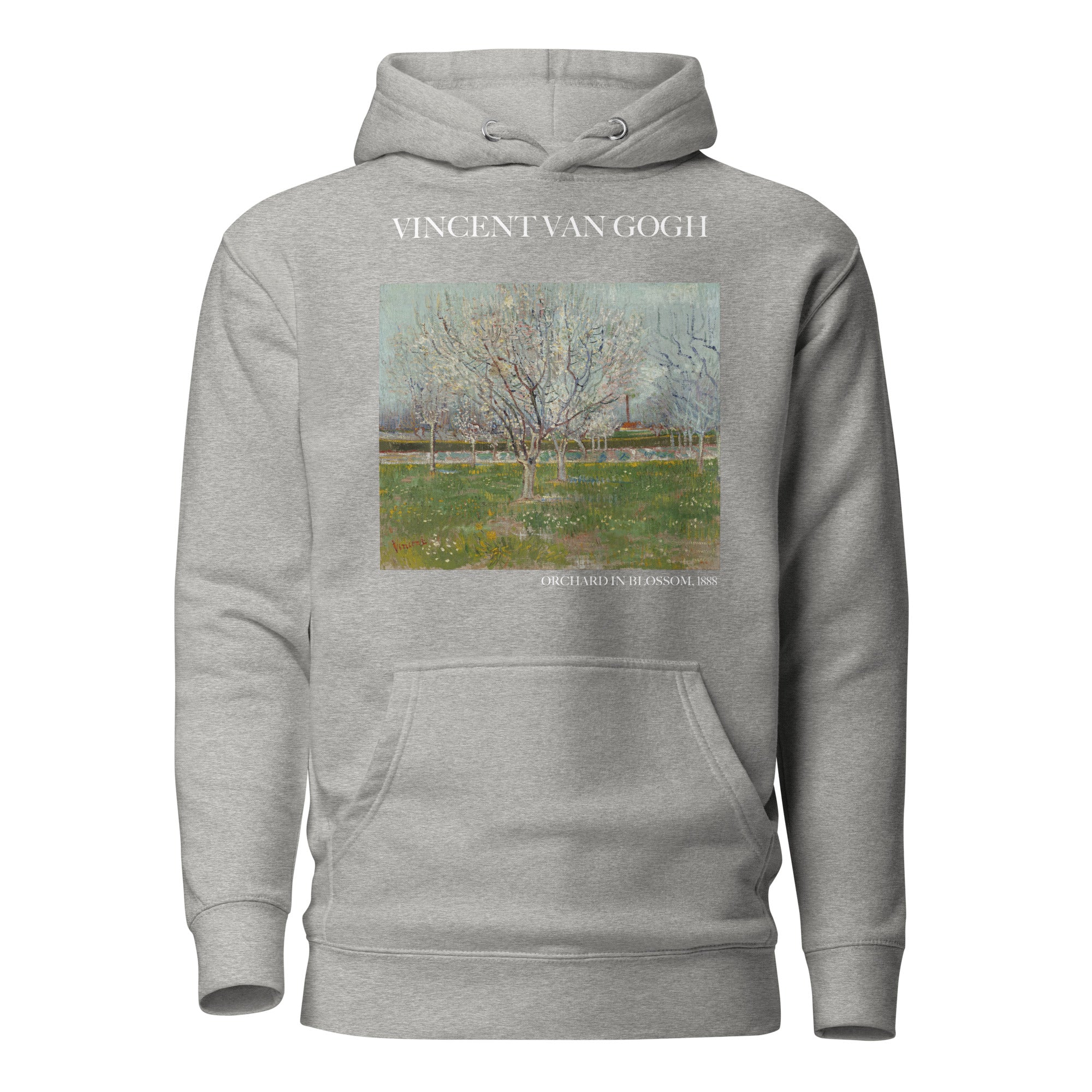 Kapuzenpullover mit berühmtem Gemälde „Obstgarten in Blüte“ von Vincent van Gogh | Unisex-Kapuzenpullover mit Premium-Kunstmotiv