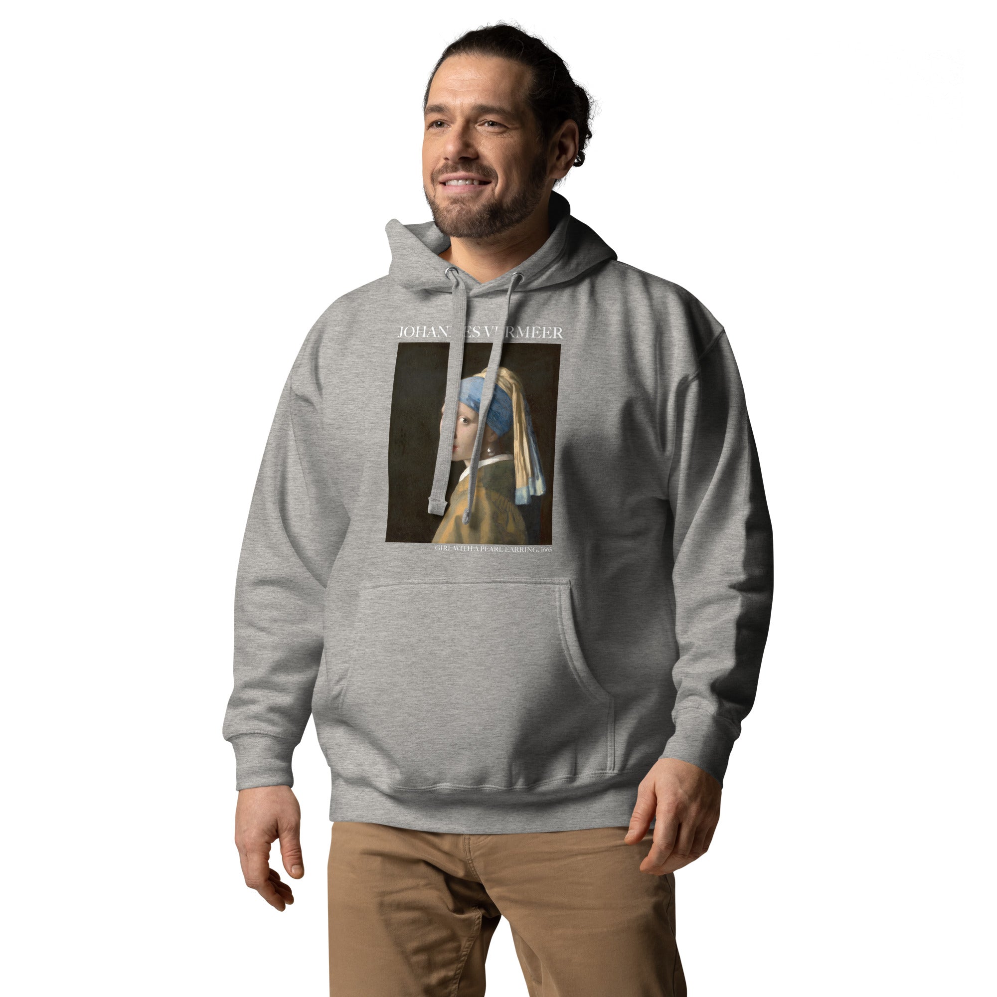 Johannes Vermeer 'Girl with a Pearl Earring' Famous Painting Hoodie | Unisex Premium Art Hoodie