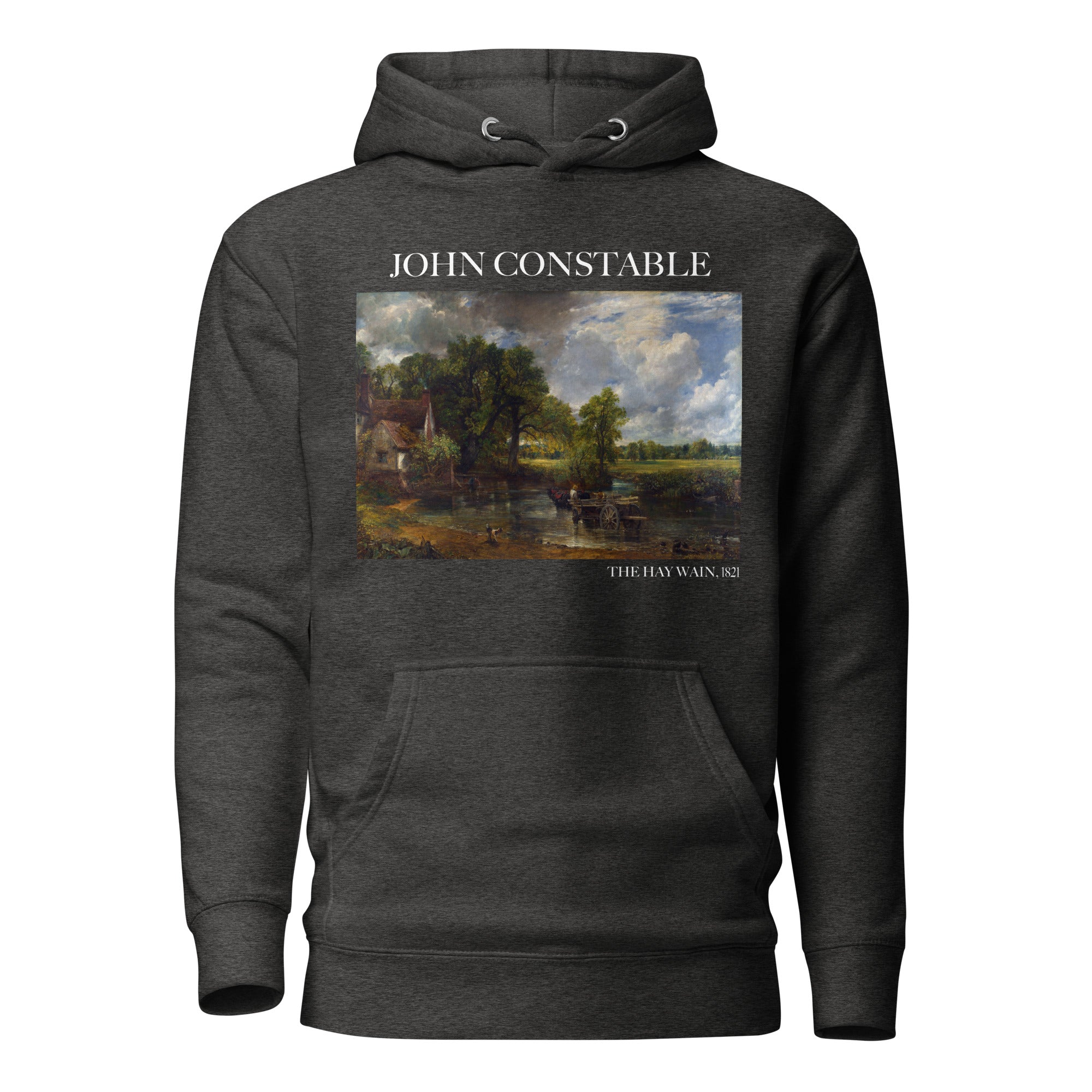 Kapuzenpullover mit berühmtem Gemälde „The Hay Wain“ von John Constable | Unisex-Kapuzenpullover mit Premium-Kunstmotiv