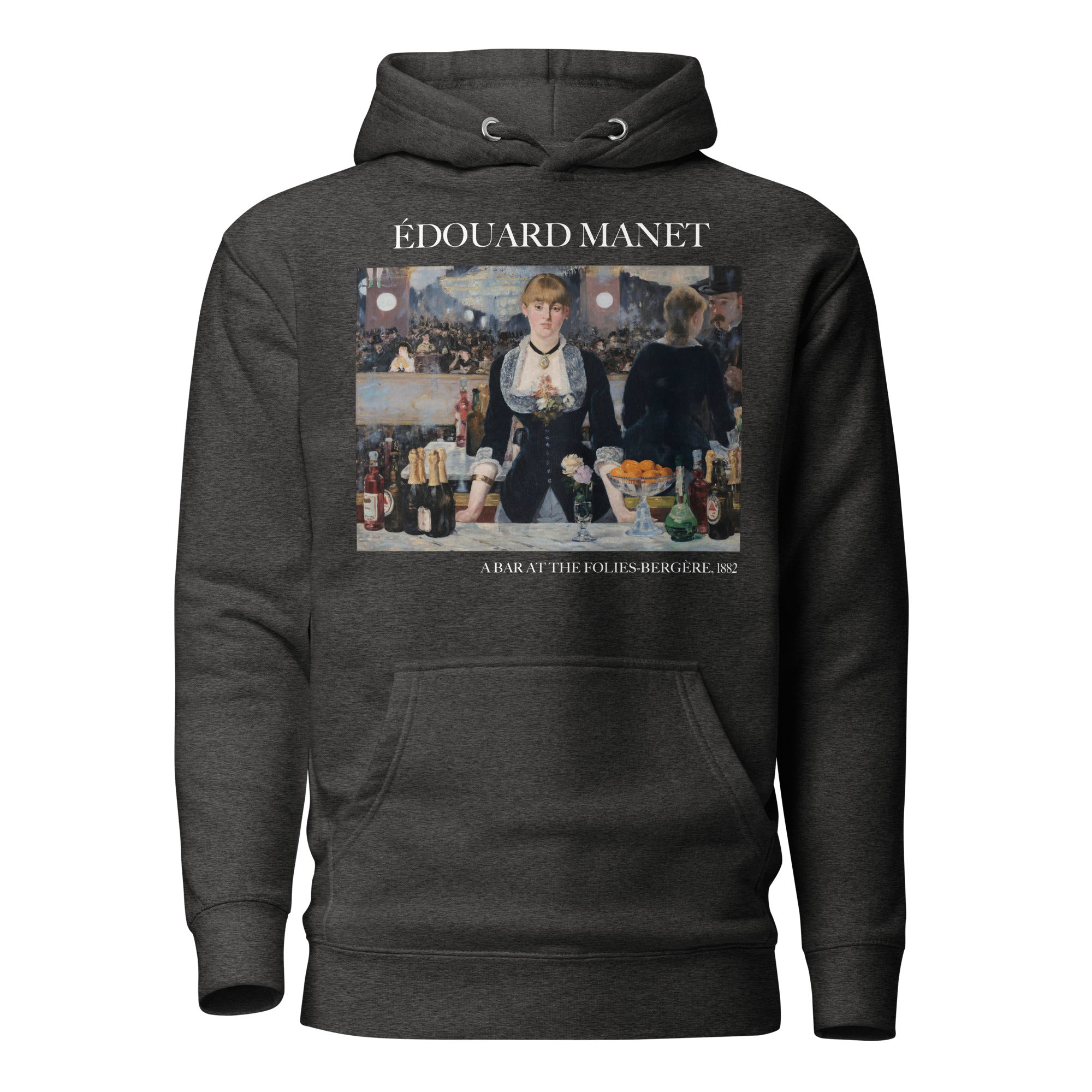 Édouard Manet 'A Bar at the Folies-Bergère' Famous Painting Hoodie | Unisex Premium Art Hoodie