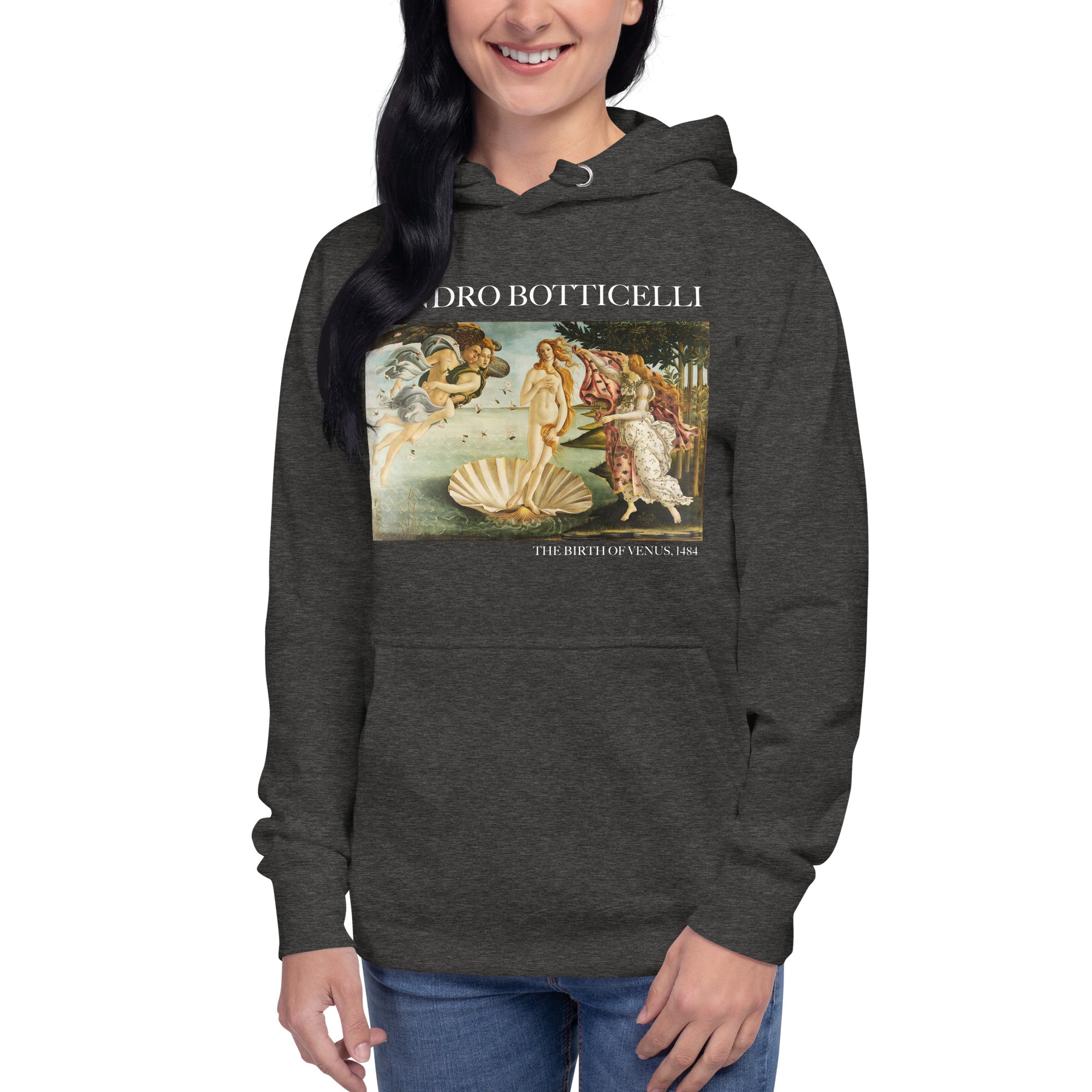 Kapuzenpullover mit berühmtem Gemälde „Die Geburt der Venus“ von Sandro Botticelli | Unisex-Kapuzenpullover mit Premium-Kunstmotiv