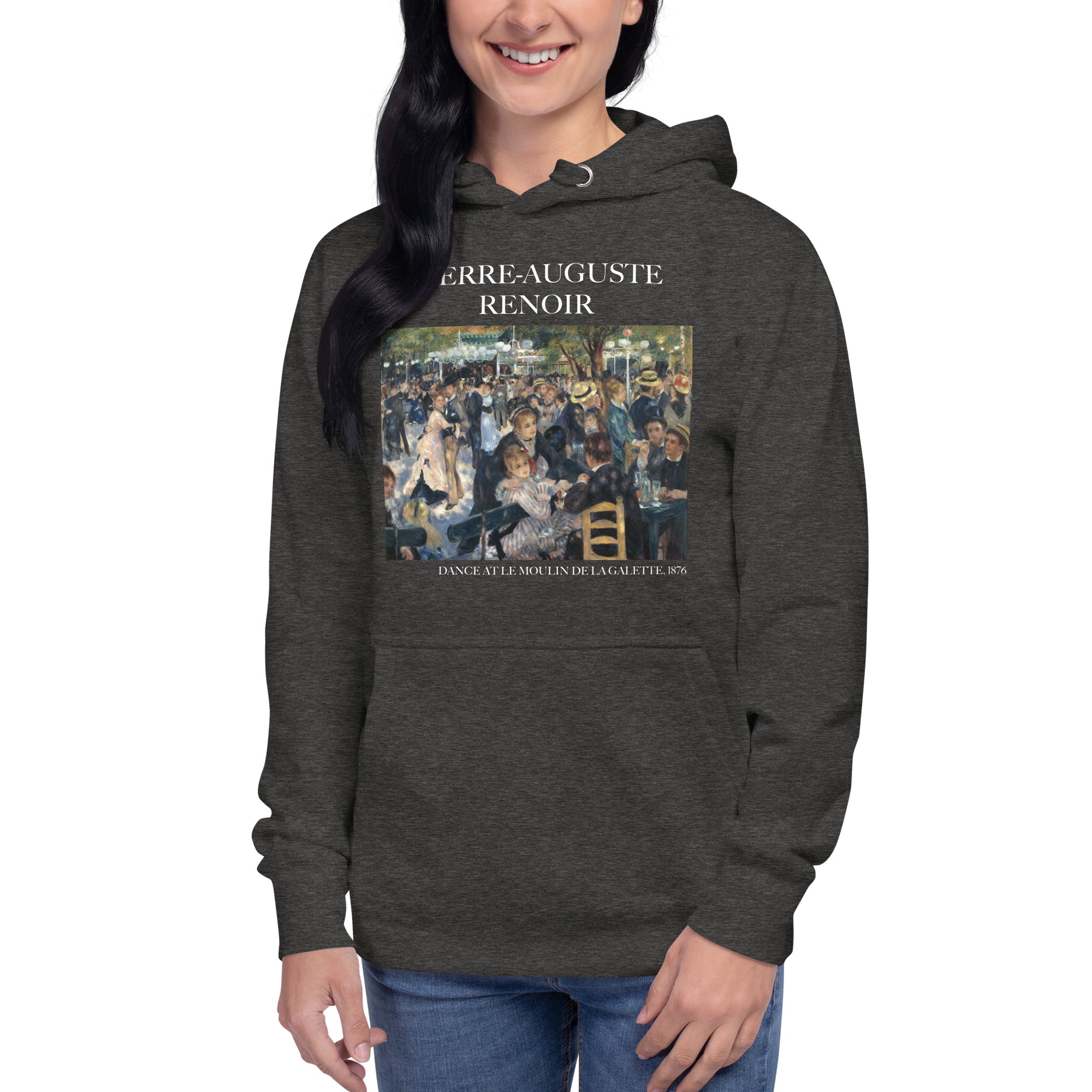 Pierre-Auguste Renoir 'Dance at Le Moulin de la Galette' Famous Painting Hoodie | Unisex Premium Art Hoodie