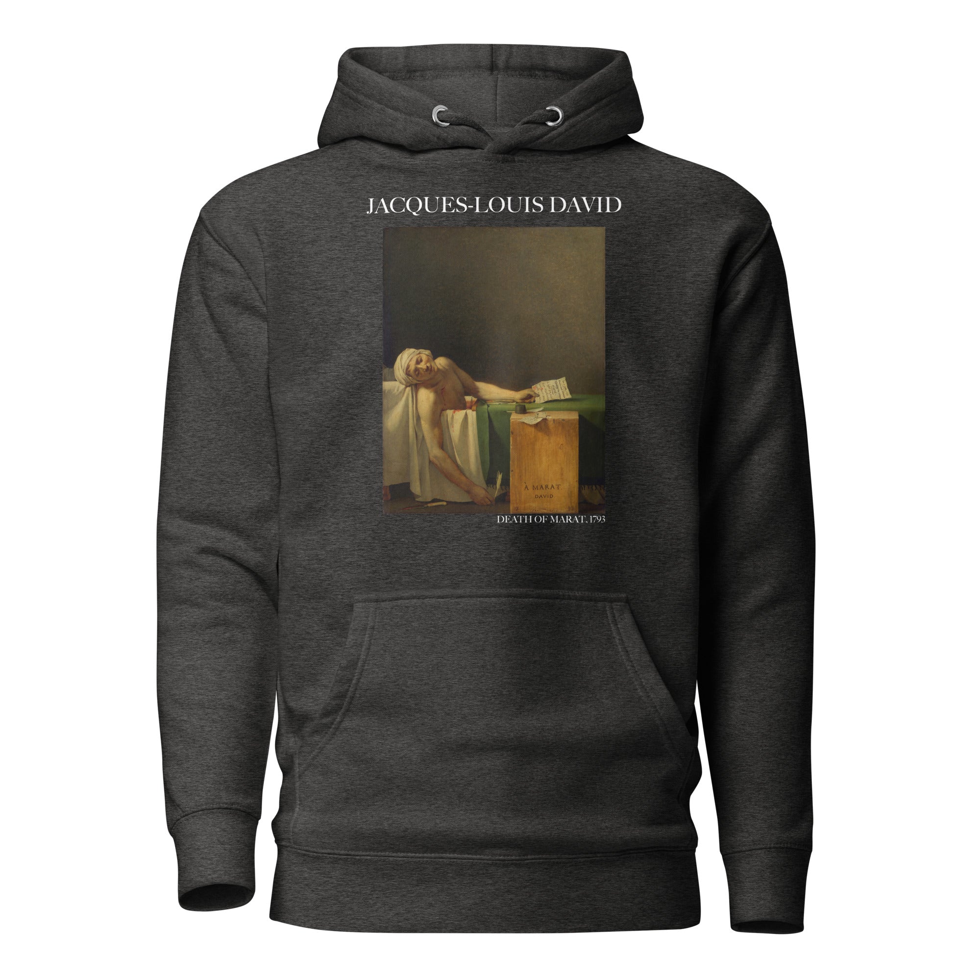 Jacques-Louis David 'Death of Marat' Famous Painting Hoodie | Unisex Premium Art Hoodie