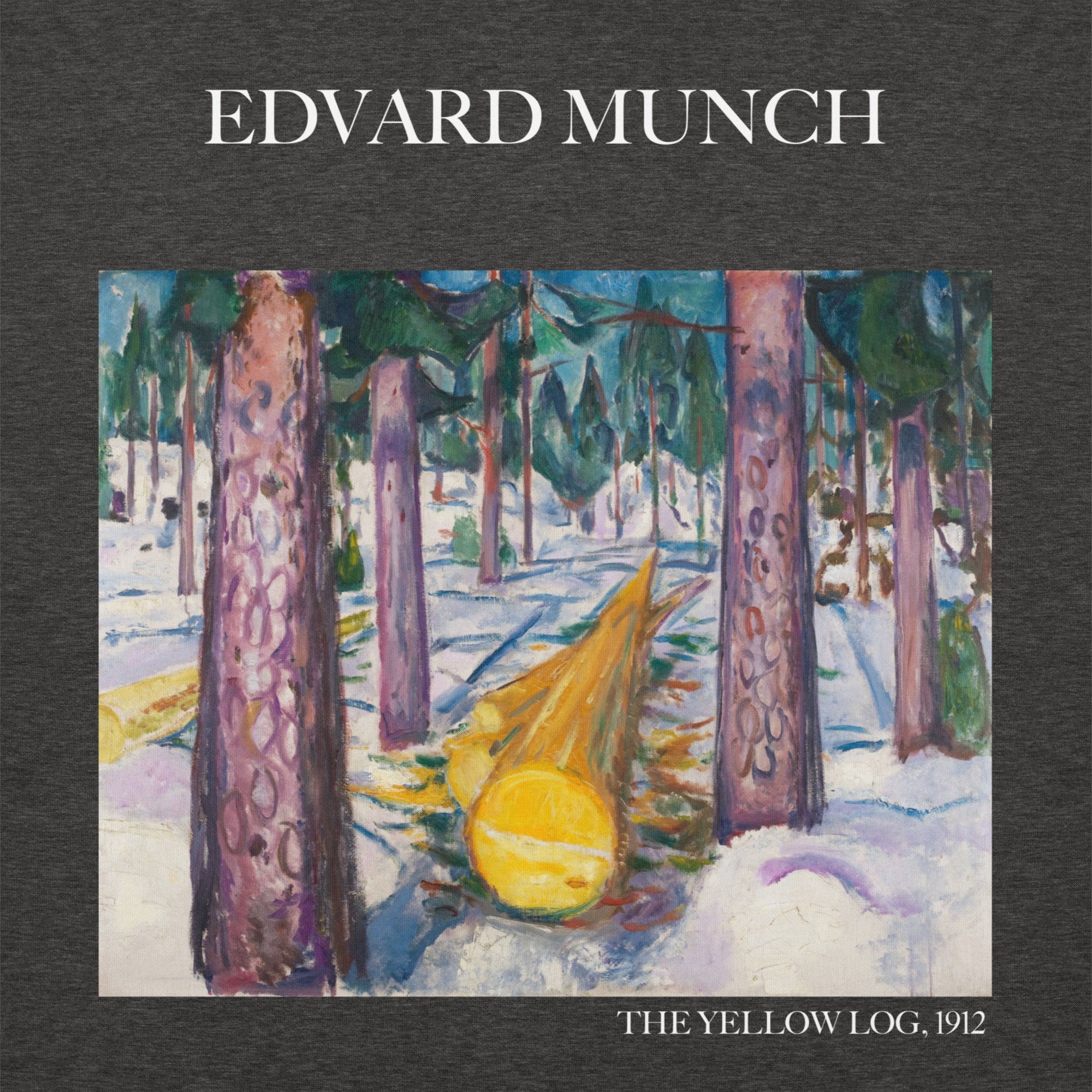 Edvard Munch 'The Yellow Log' Famous Painting Hoodie | Unisex Premium Art Hoodie