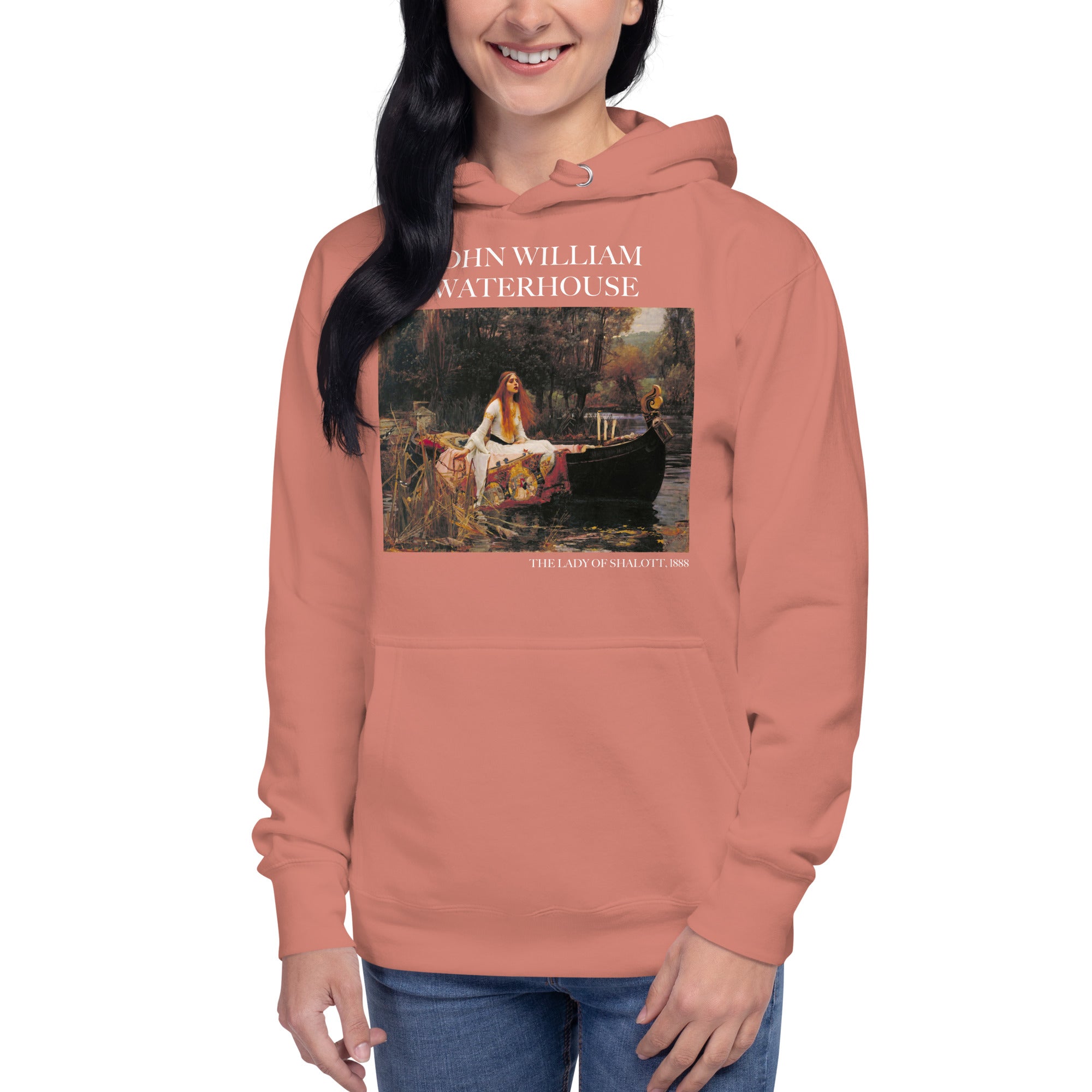 John William Waterhouse 'The Lady of Shalott' Famous Painting Hoodie | Unisex Premium Art Hoodie