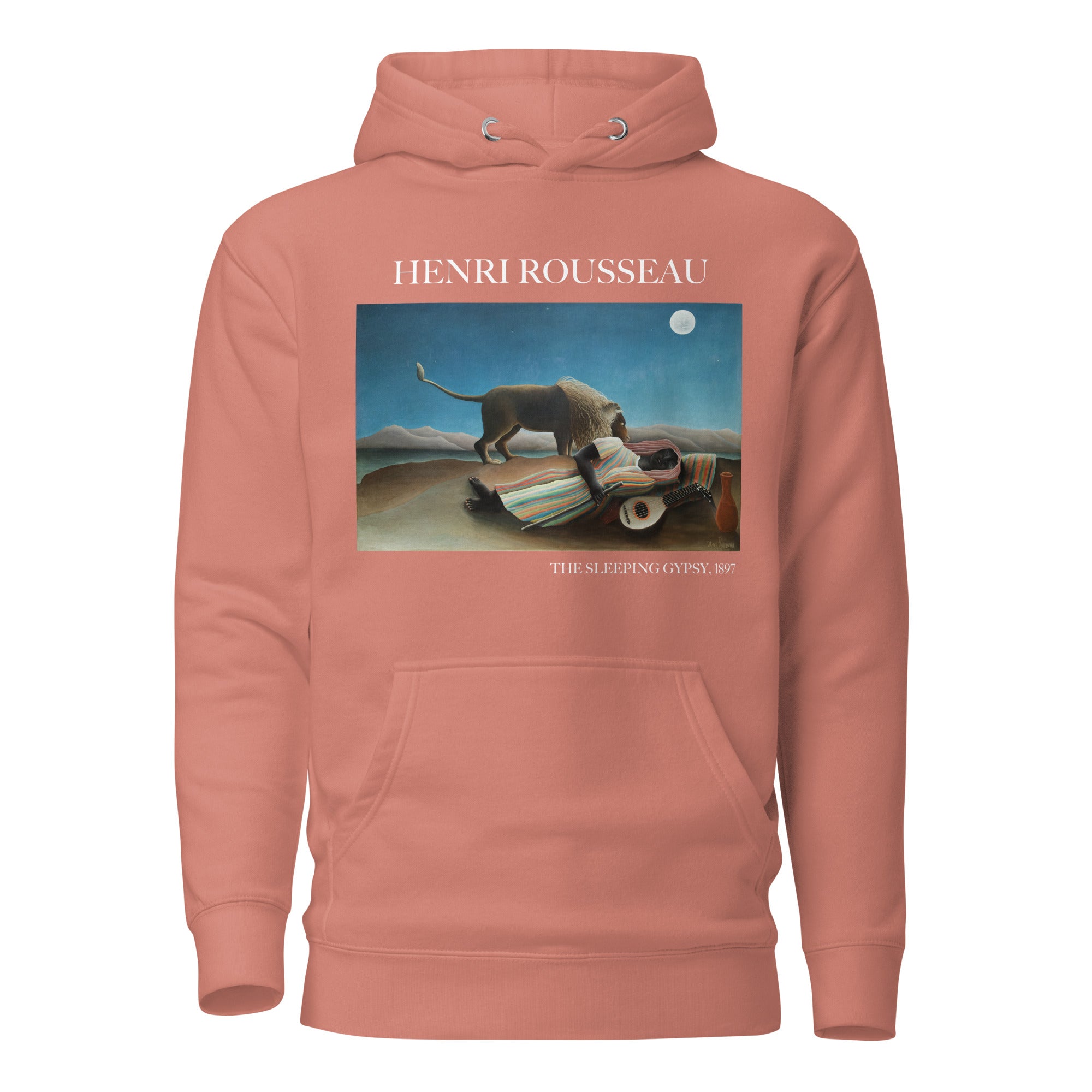 Henri Rousseau 'The Sleeping Gypsy' Famous Painting Hoodie | Unisex Premium Art Hoodie