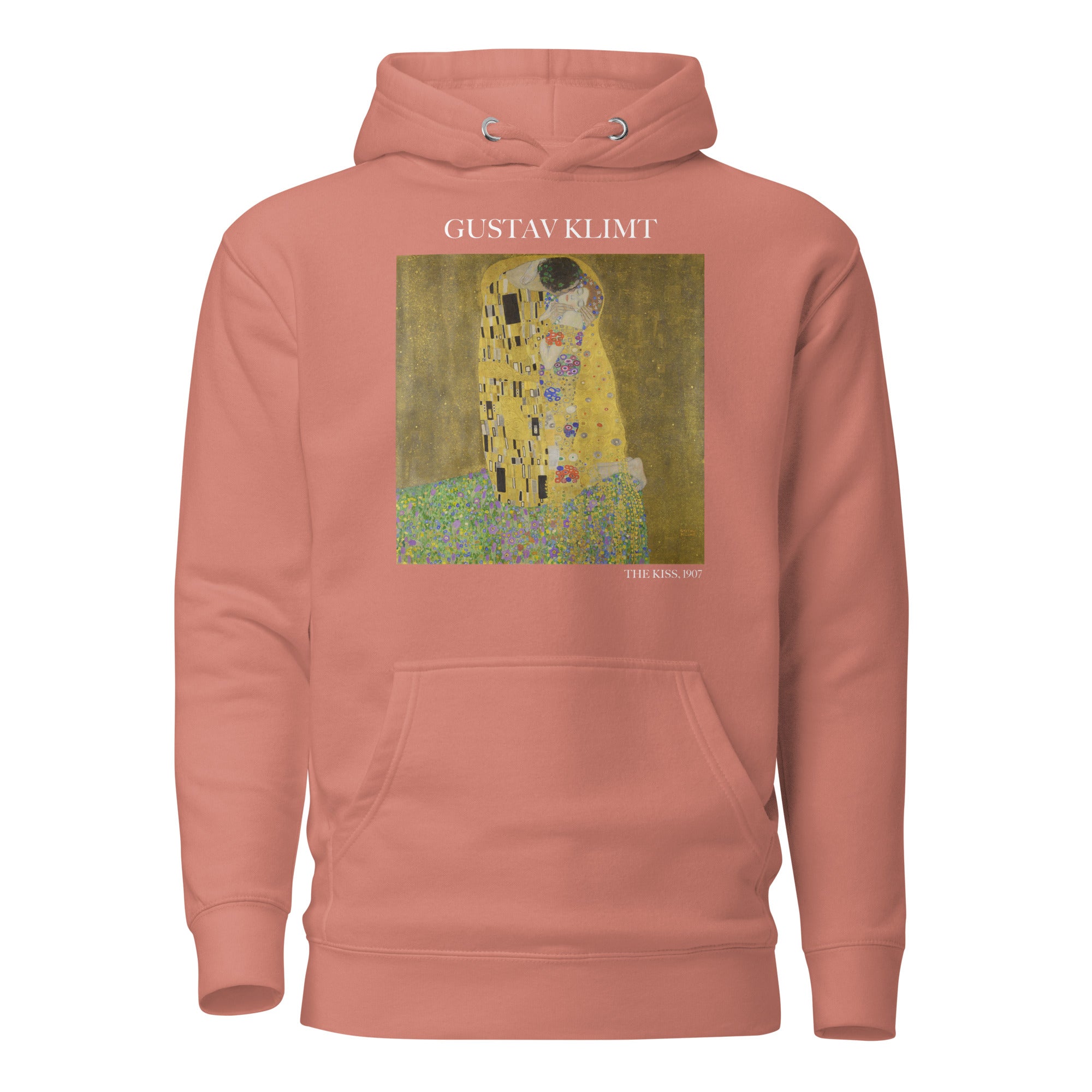 Gustav Klimt „Der Kuss“ Berühmtes Gemälde Hoodie | Unisex Premium Kunst Hoodie