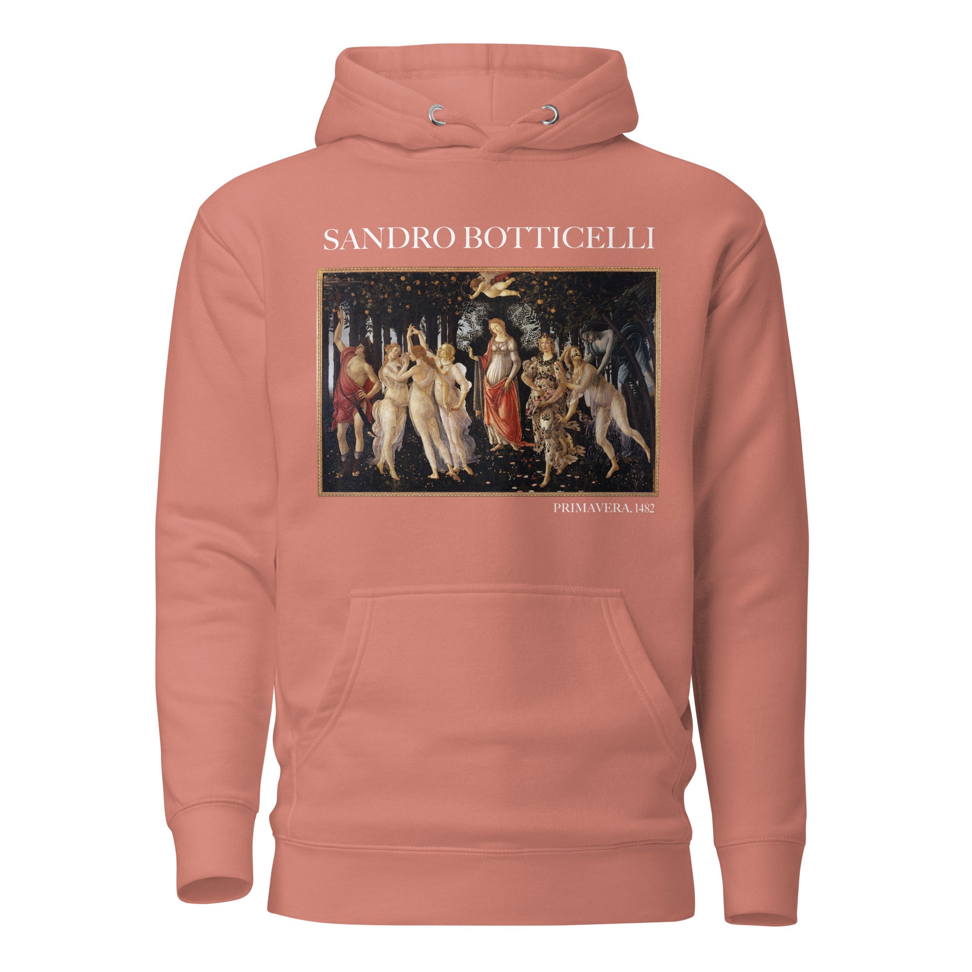 Kapuzenpullover mit berühmtem Gemälde „Primavera“ von Sandro Botticelli | Unisex-Kapuzenpullover mit Premium-Kunstmotiv