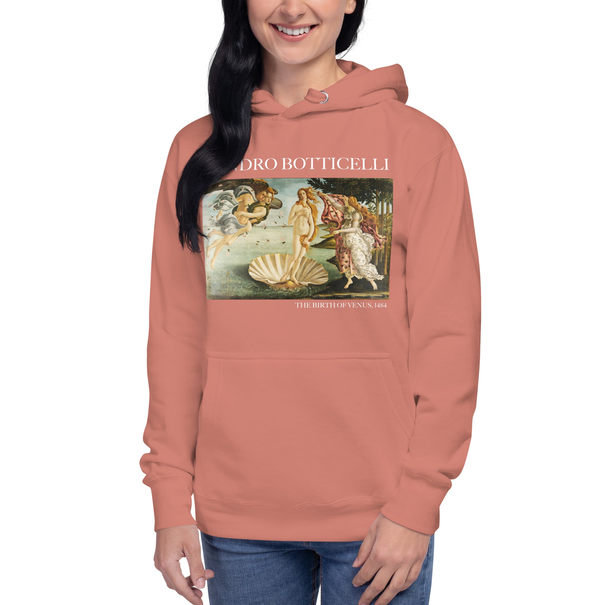 Kapuzenpullover mit berühmtem Gemälde „Die Geburt der Venus“ von Sandro Botticelli | Unisex-Kapuzenpullover mit Premium-Kunstmotiv