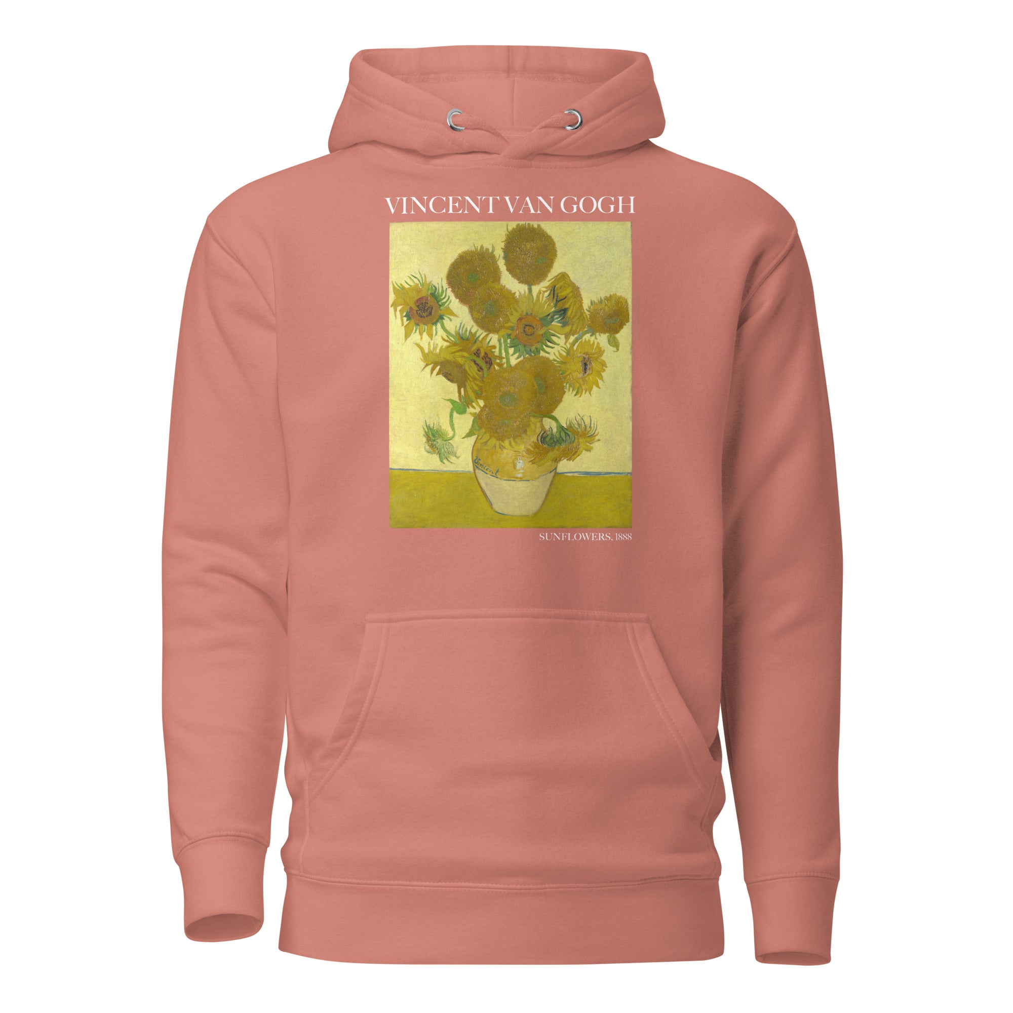 Kapuzenpullover mit berühmtem Gemälde „Sonnenblumen“ von Vincent van Gogh | Unisex-Kapuzenpullover mit Premium-Kunstmotiv