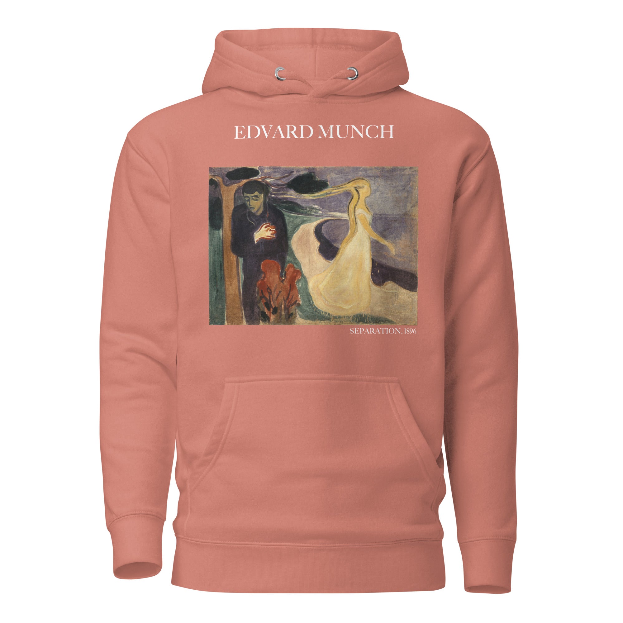 Edvard Munch 'Separation' Berühmtes Gemälde Hoodie | Unisex Premium Kunst Hoodie