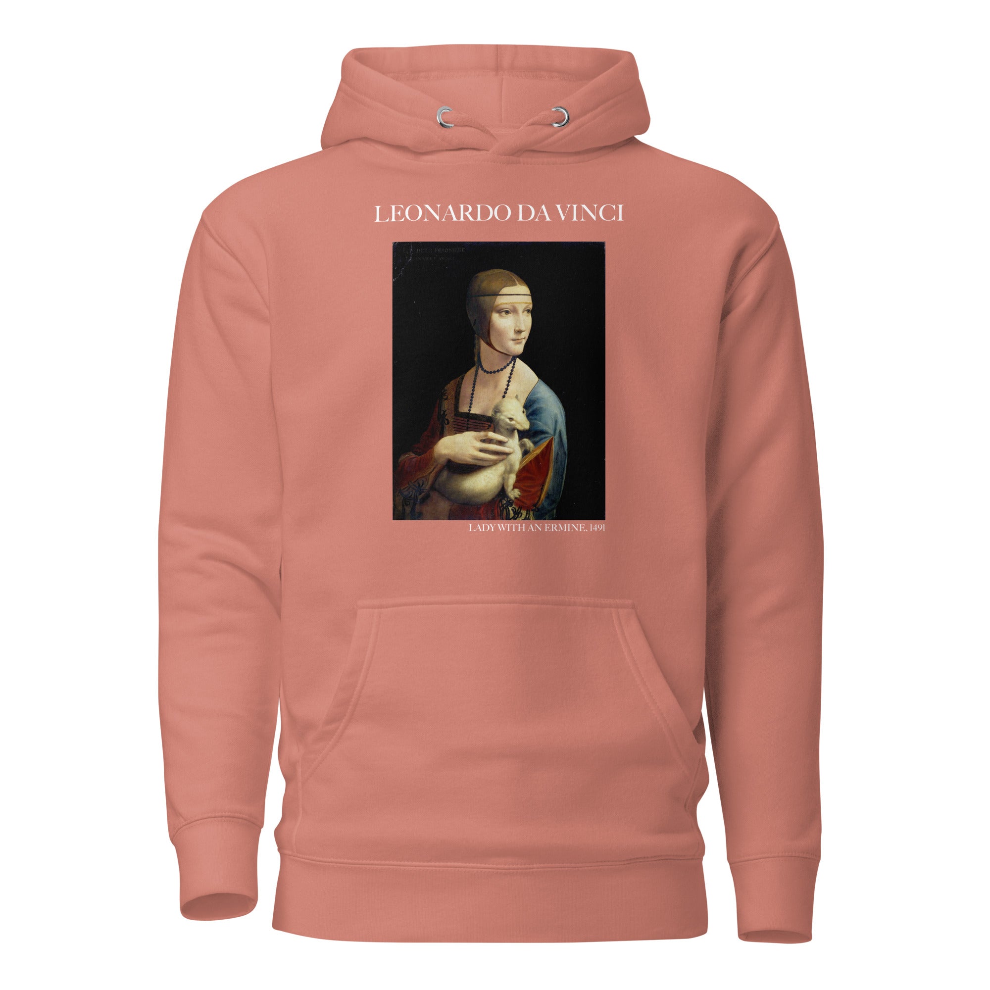 Leonardo da Vinci 'Lady with an Ermine' Famous Painting Hoodie | Unisex Premium Art Hoodie