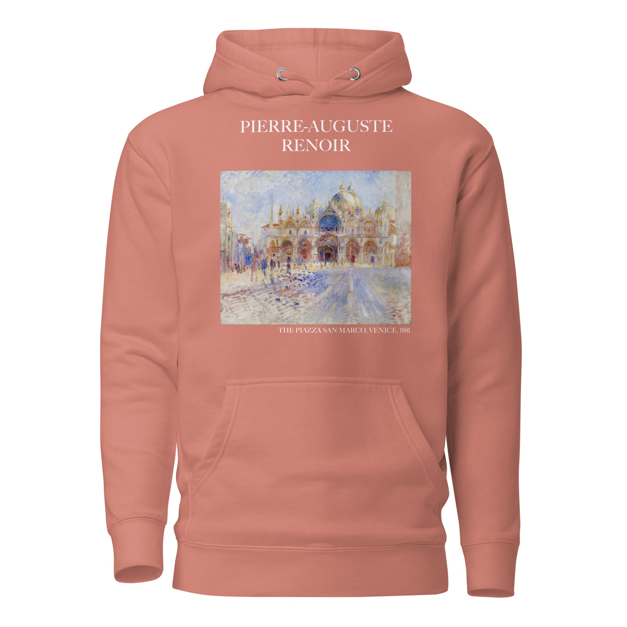 Pierre-Auguste Renoir 'The Piazza San Marco, Venice' Famous Painting Hoodie | Unisex Premium Art Hoodie