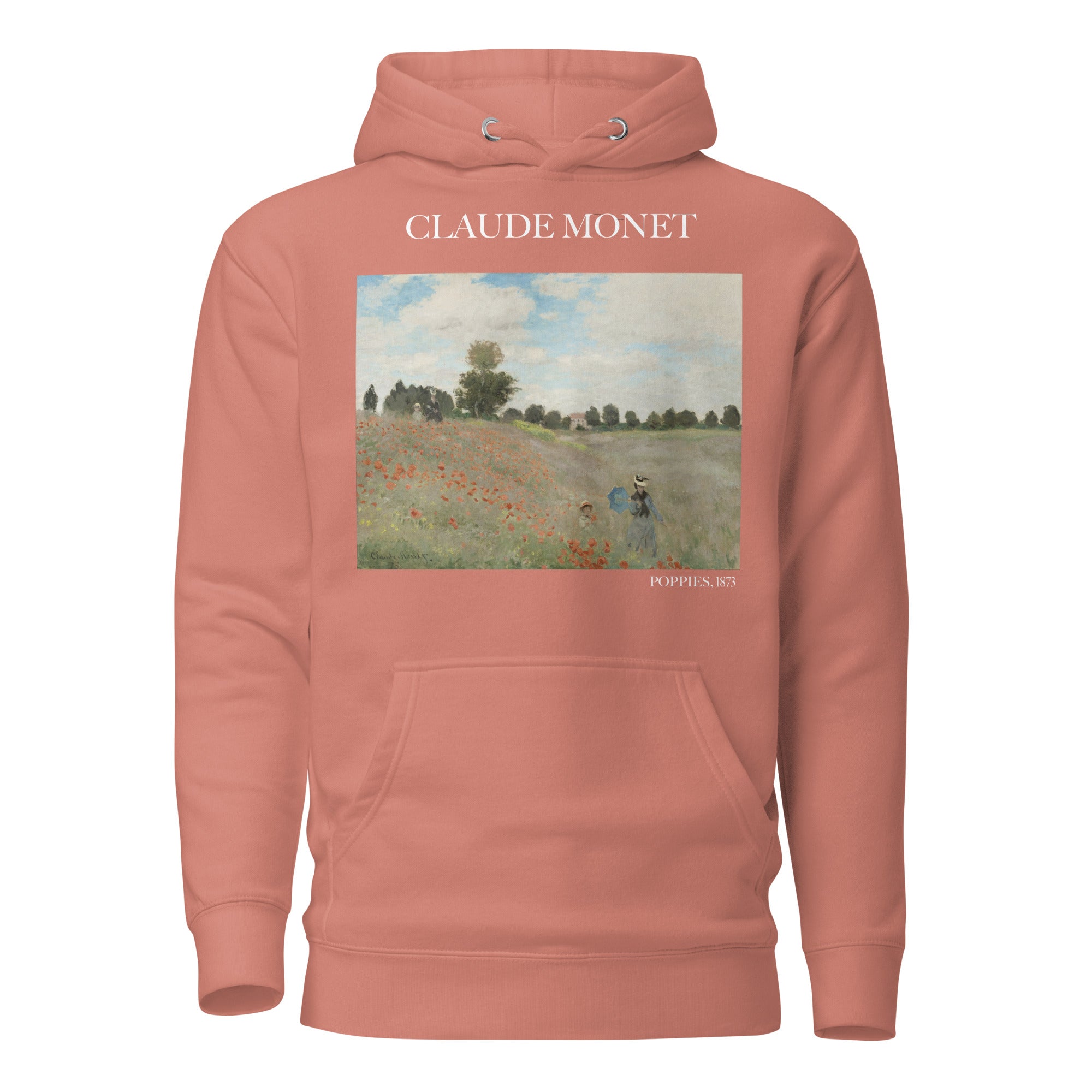 Claude Monet „Mohnblumen“ Berühmtes Gemälde Hoodie | Unisex Premium Kunst Hoodie