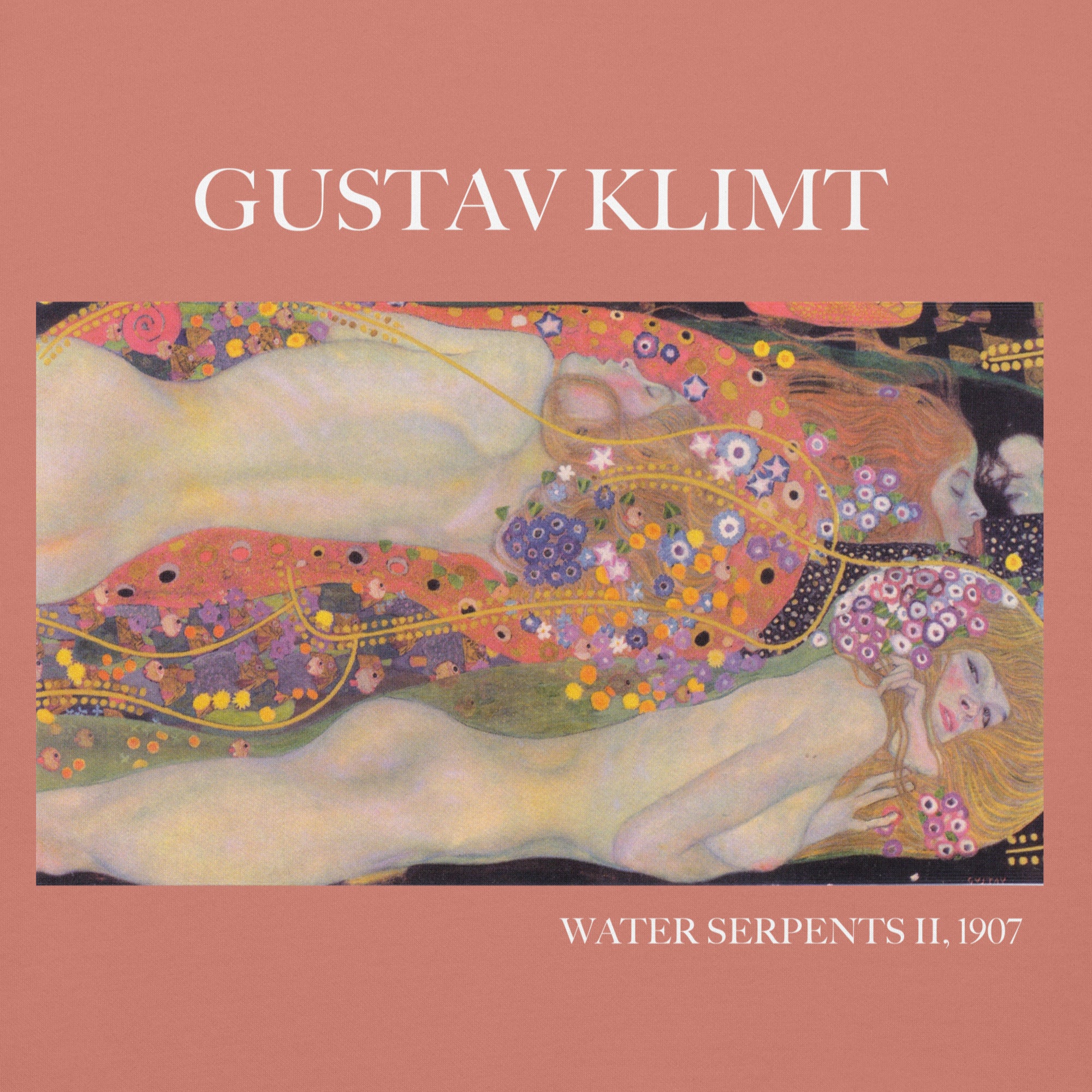Gustav Klimt 'Water Serpents II' Famous Painting Hoodie | Unisex Premium Art Hoodie