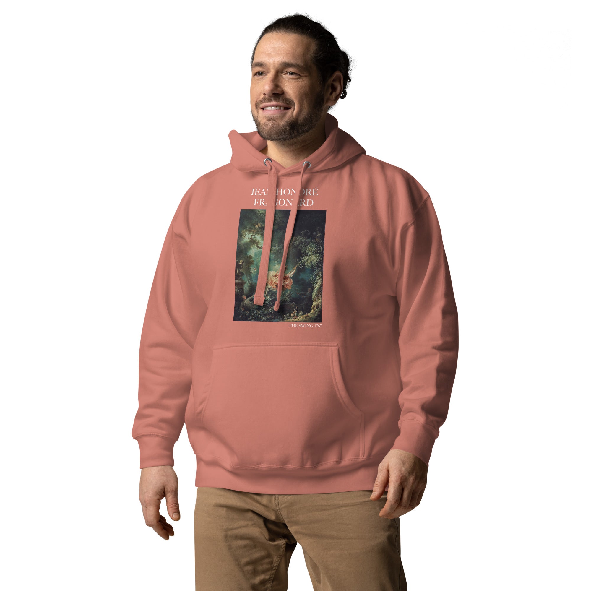 Jean-Honoré Fragonard 'The Swing' Famous Painting Hoodie | Unisex Premium Art Hoodieoodie