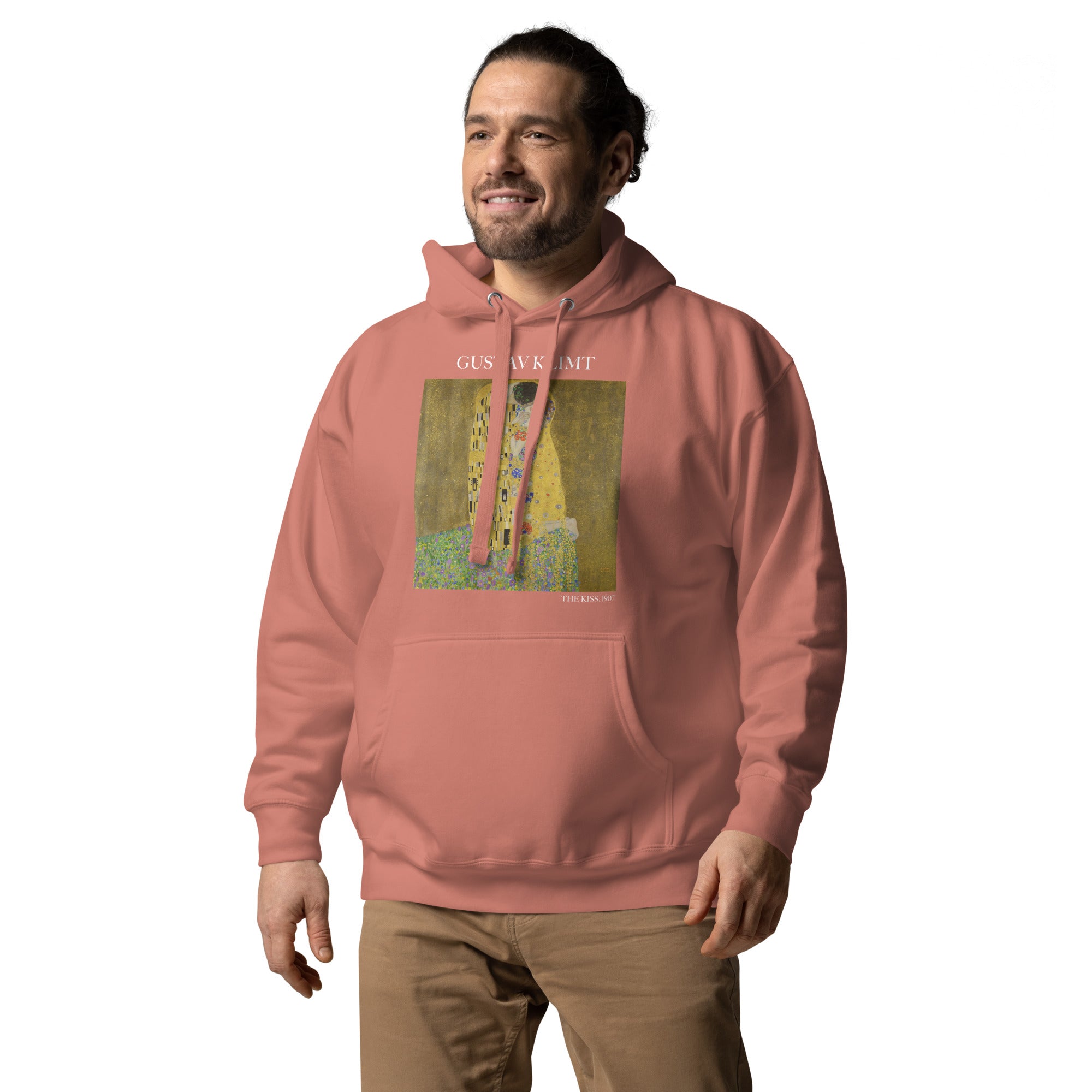 Gustav Klimt 'The Kiss' Famous Painting Hoodie | Unisex Premium Art Hoodie