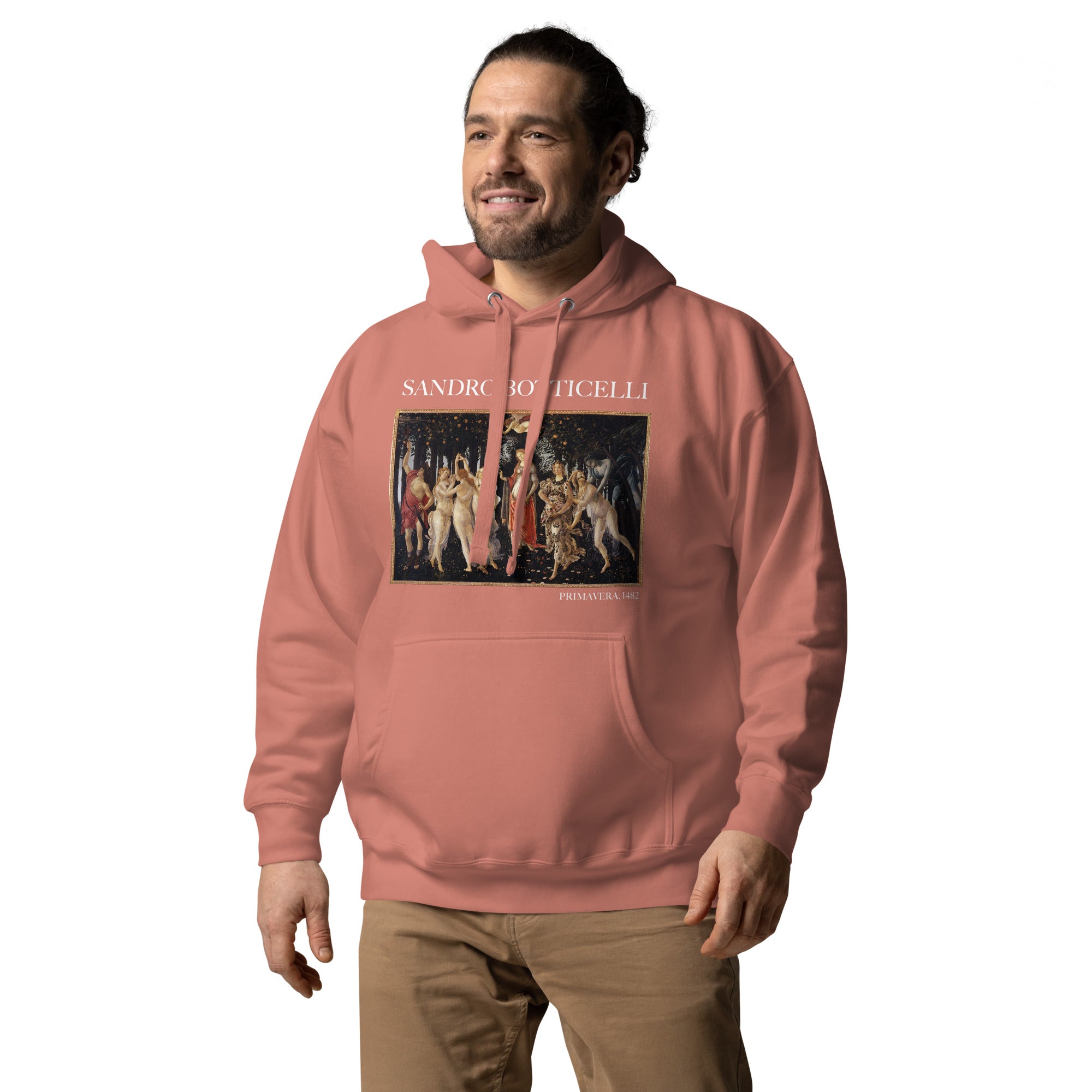 Kapuzenpullover mit berühmtem Gemälde „Primavera“ von Sandro Botticelli | Unisex-Kapuzenpullover mit Premium-Kunstmotiv